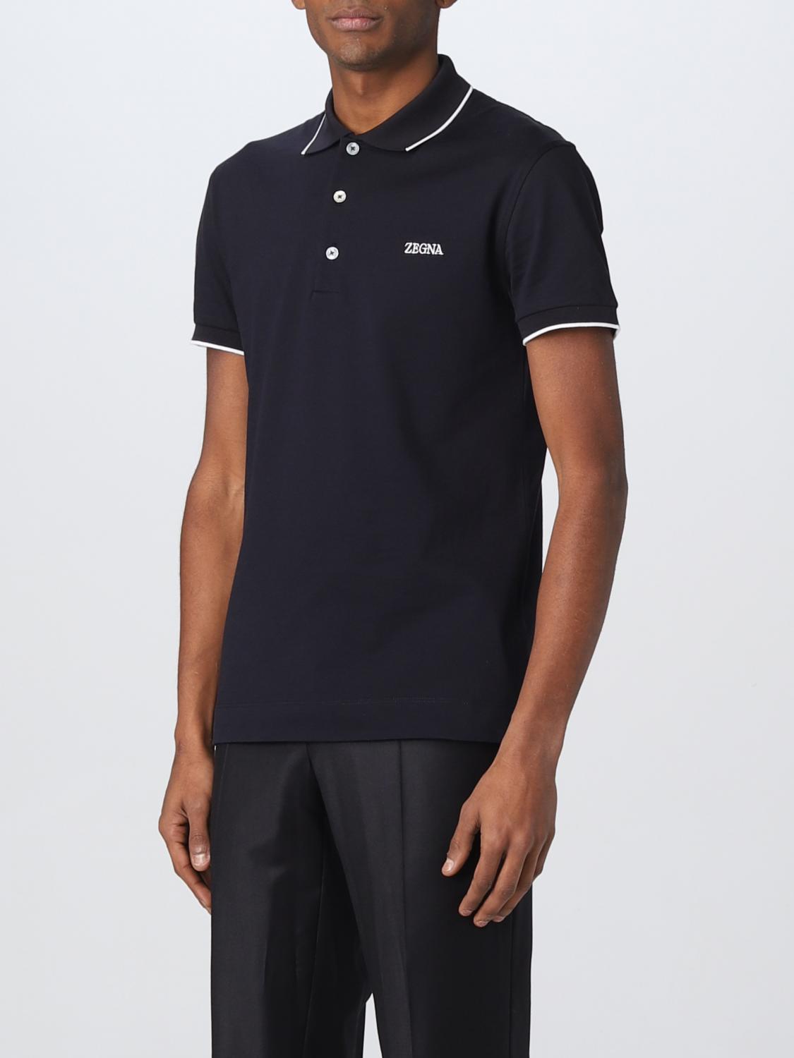 ZEGNA POLO: Polo Zegna in cotone stretch, Blue - Img 4