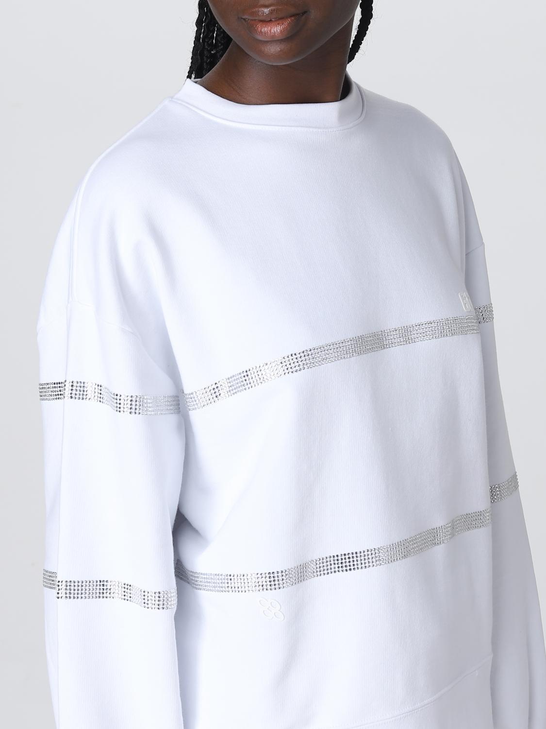 GCDS SUDADERA: Jersey mujer GCDS, Blanco - Img 4
