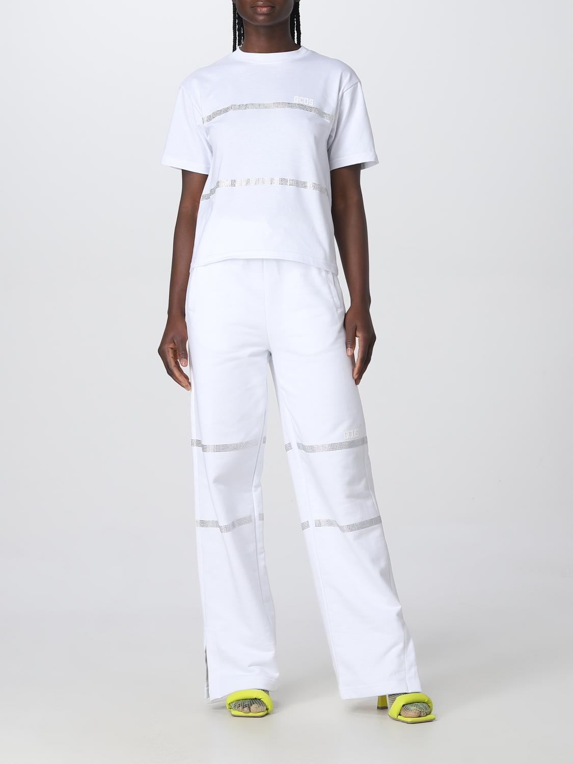 GCDS T-SHIRT: T-shirt damen GCDS, Weiß - Img 2