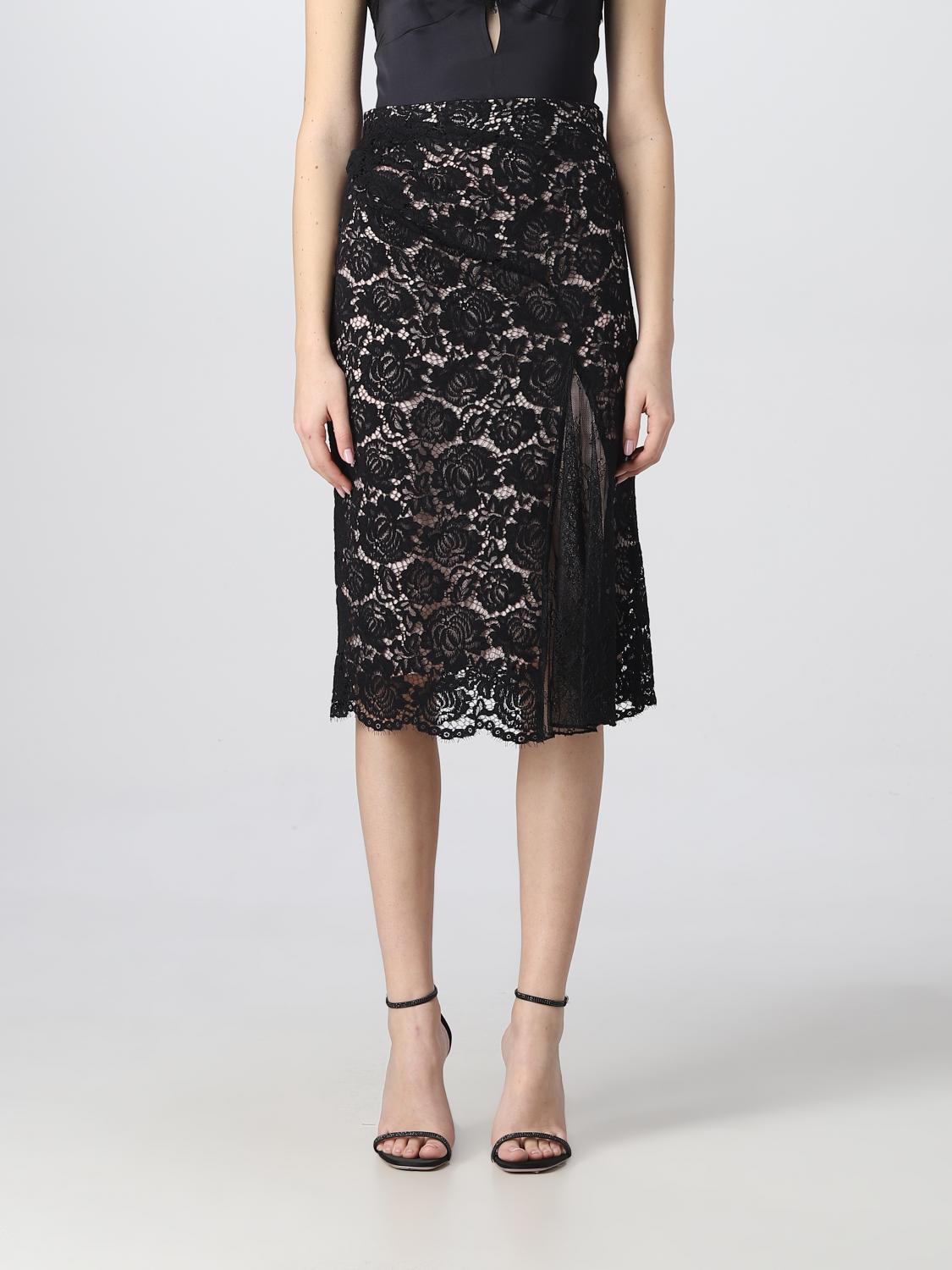 PINKO GONNA: Gonna Pinko in pizzo, Nero - Img 1