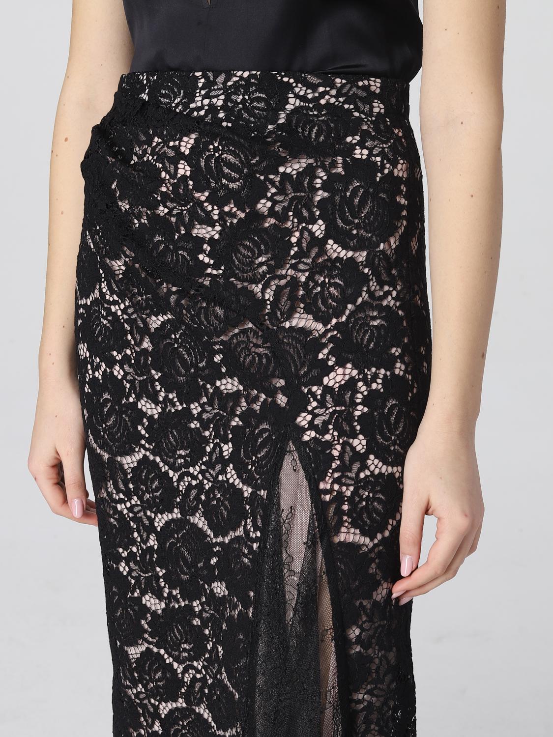 PINKO GONNA: Gonna Pinko in pizzo, Nero - Img 4