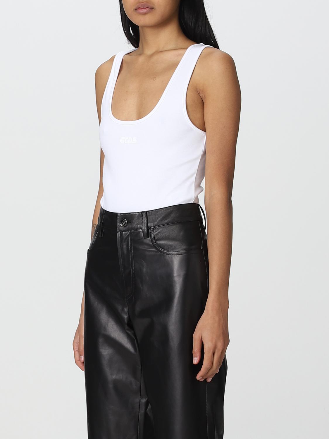 GCDS BODY: Pull femme GCDS, Blanc - Img 5