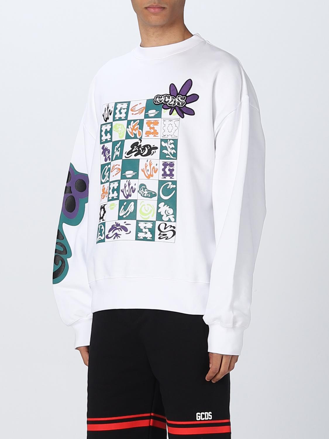 GCDS PULLOVER: Pullover herren GCDS, Weiß - Img 4