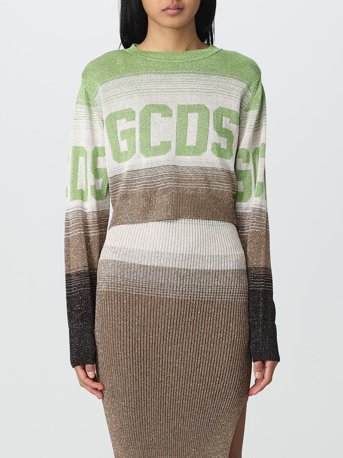 GCDS PULLOVER: Pullover damen GCDS, Military - Img 1