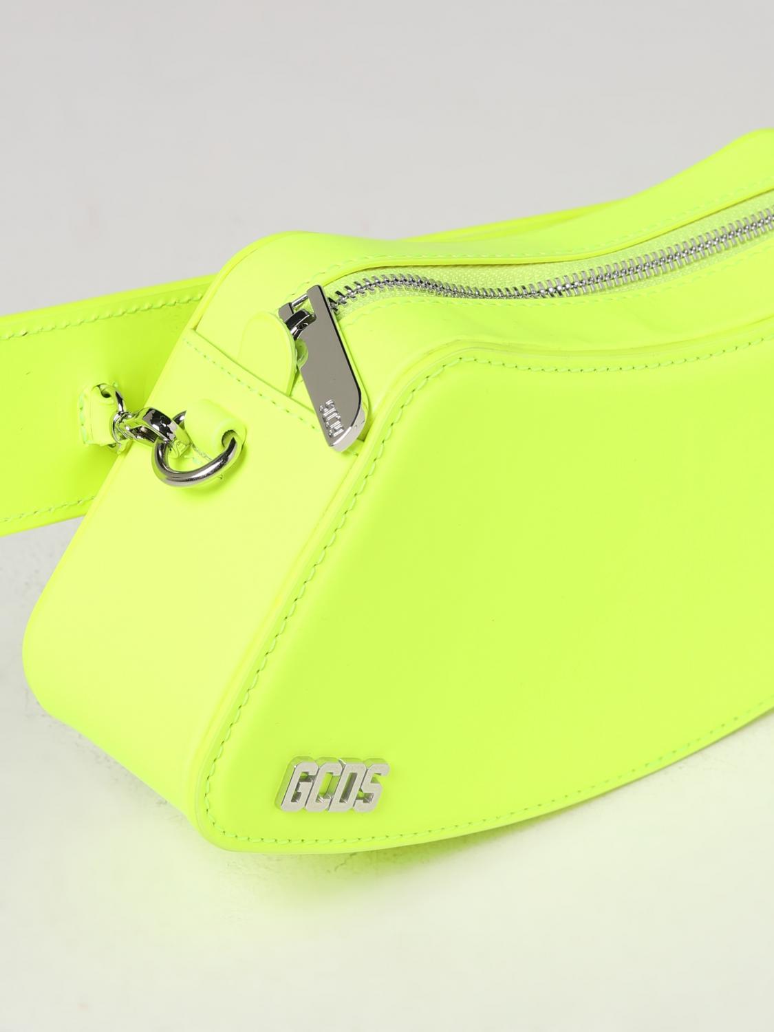 GCDS MINI BAG: Shoulder bag woman GCDS, Yellow - Img 4