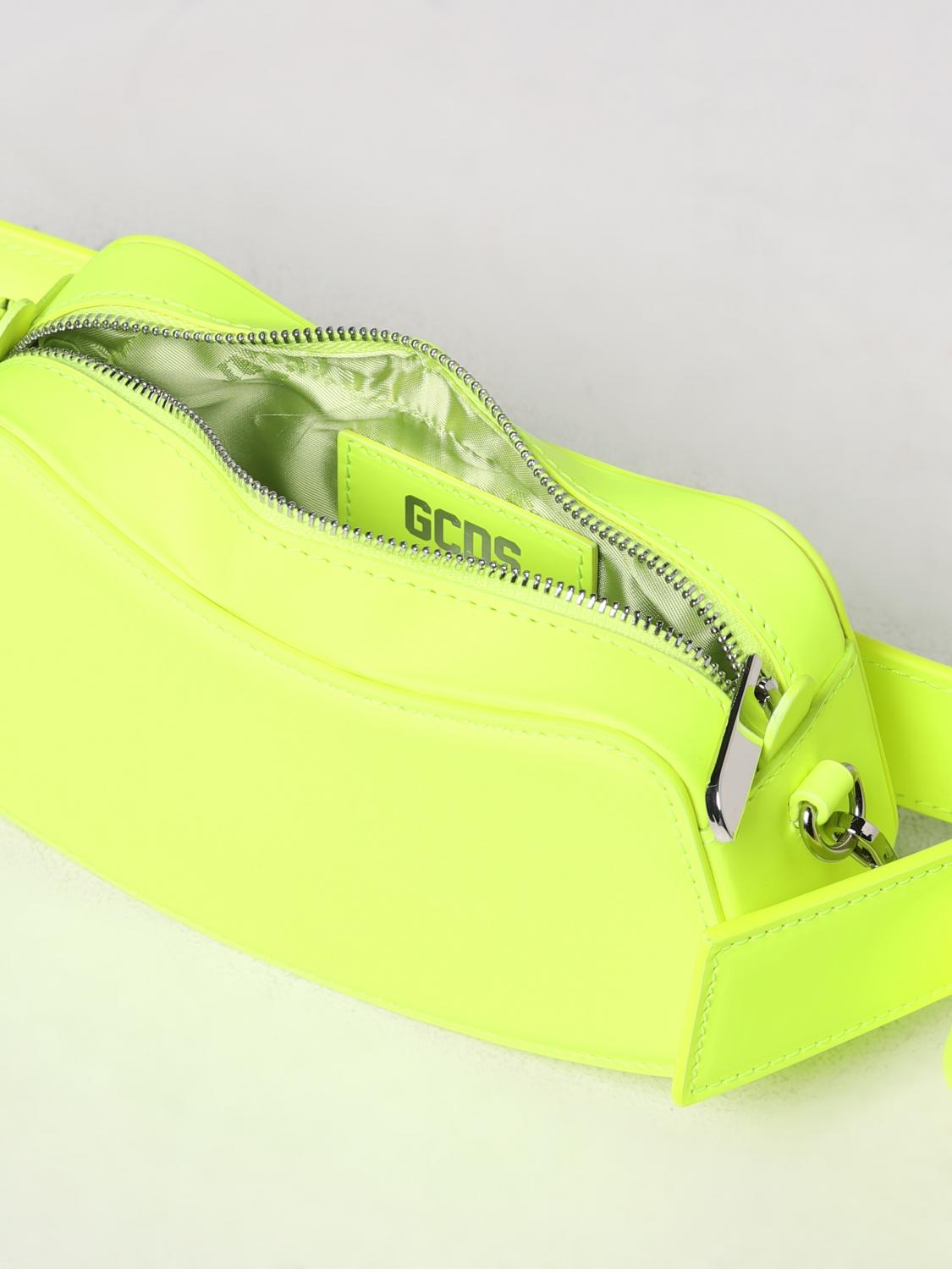 GCDS MINI BAG: Shoulder bag woman GCDS, Yellow - Img 5