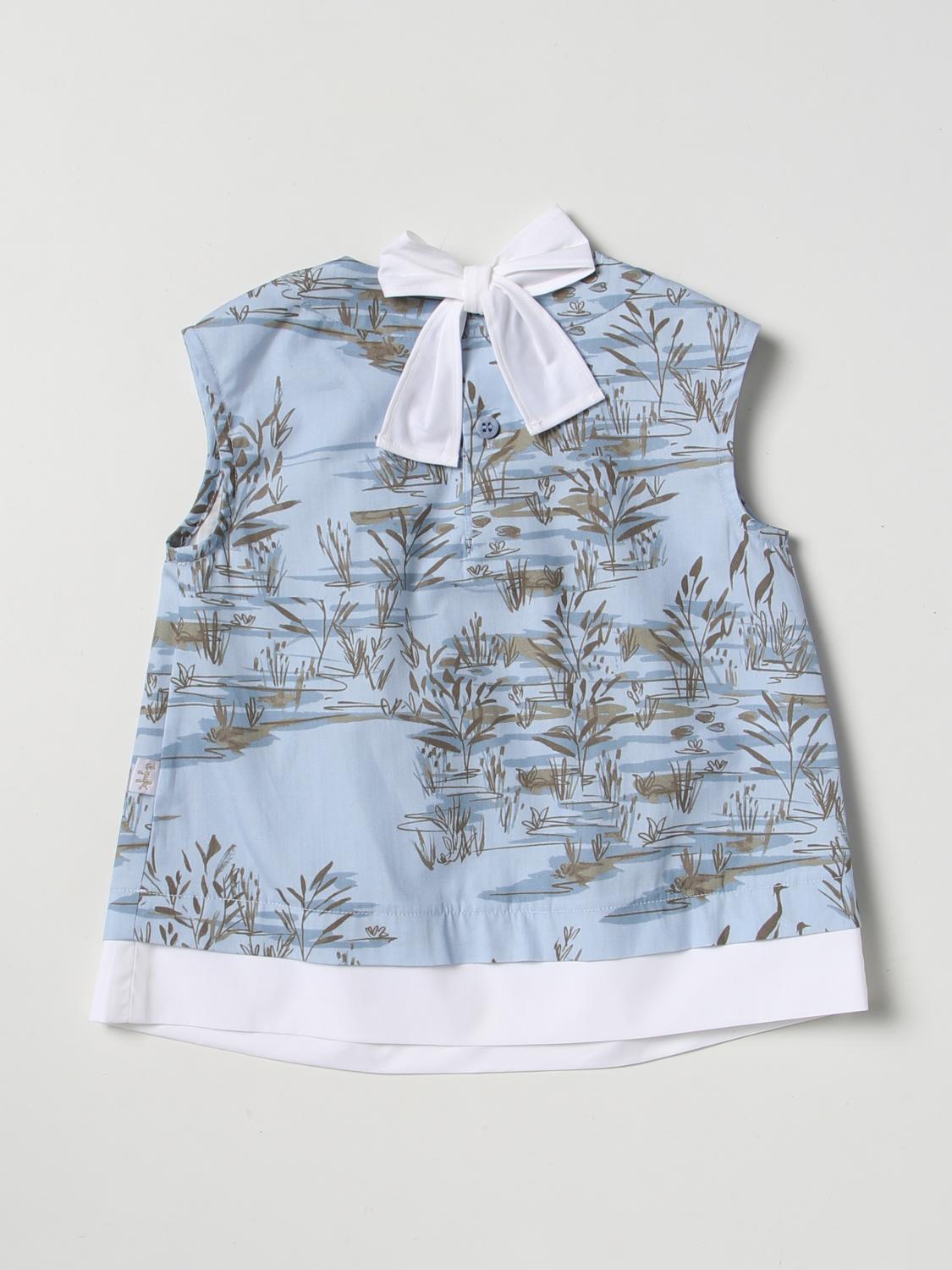 IL GUFO CAMISA: Camisa niños Il Gufo, Celeste - Img 2