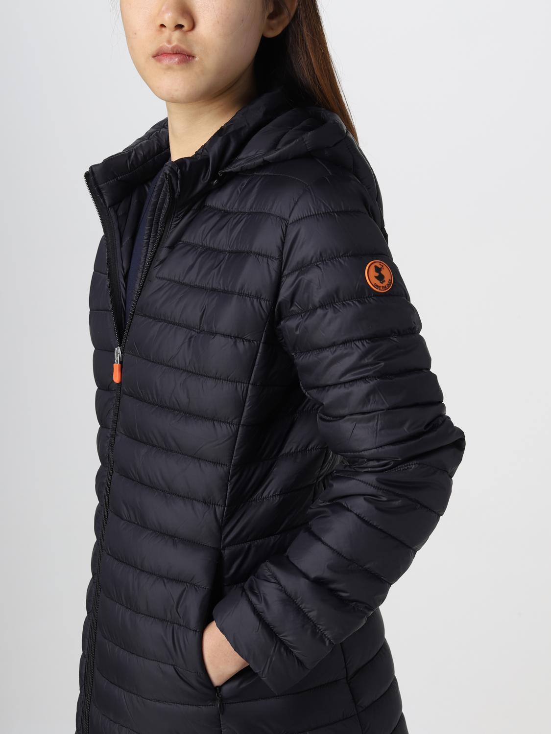 SAVE THE DUCK CHAQUETA: Abrigo mujer Save The Duck, Negro - Img 4