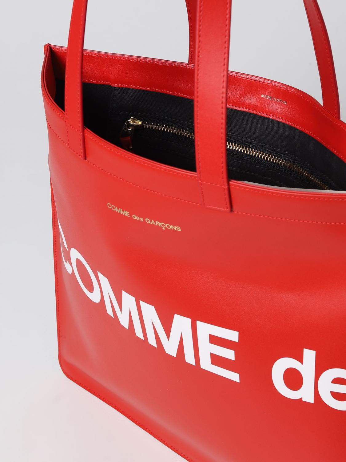 COMME DES GARÇONS BORSA A TRACOLLA: Borsa Comme Des Garçons in pelle, Rosso - Img 3