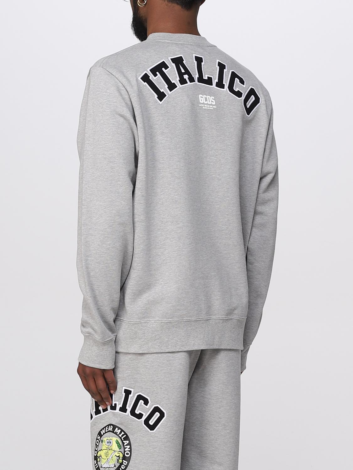 GCDS SWEATSHIRT: Sweatshirt men GCDS, Grey - Img 3