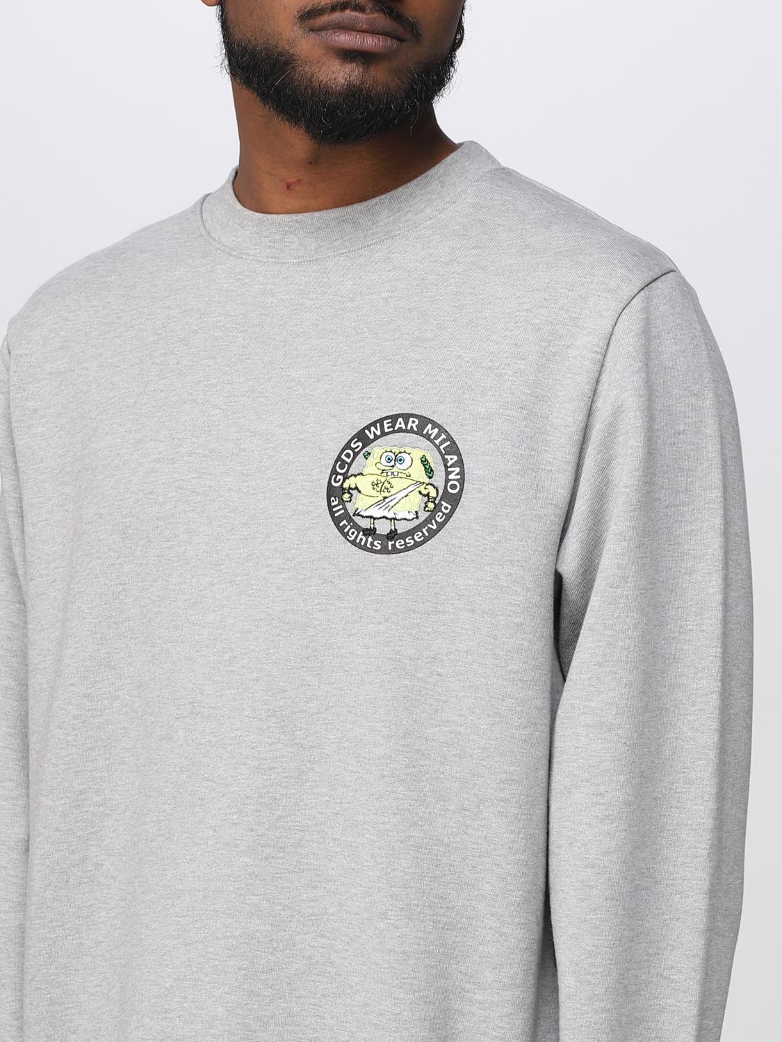 GCDS SWEATSHIRT: Sweatshirt men GCDS, Grey - Img 4