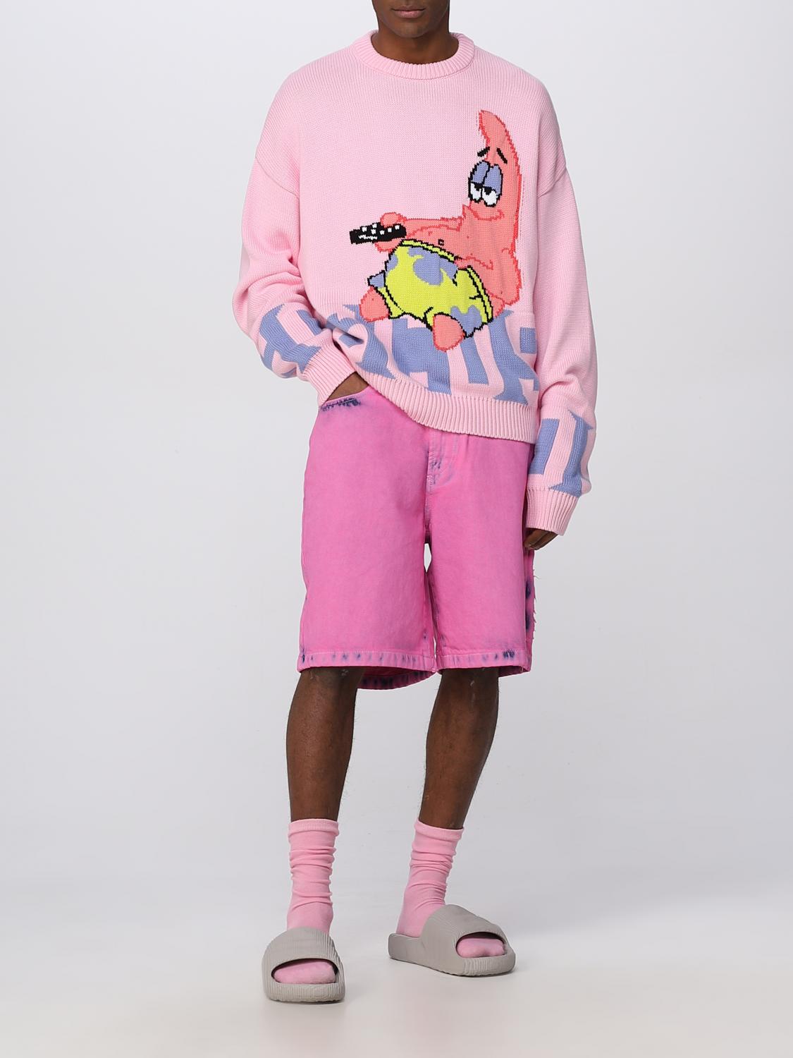 GCDS SHORTS: Pants men GCDS, Fuchsia - Img 2