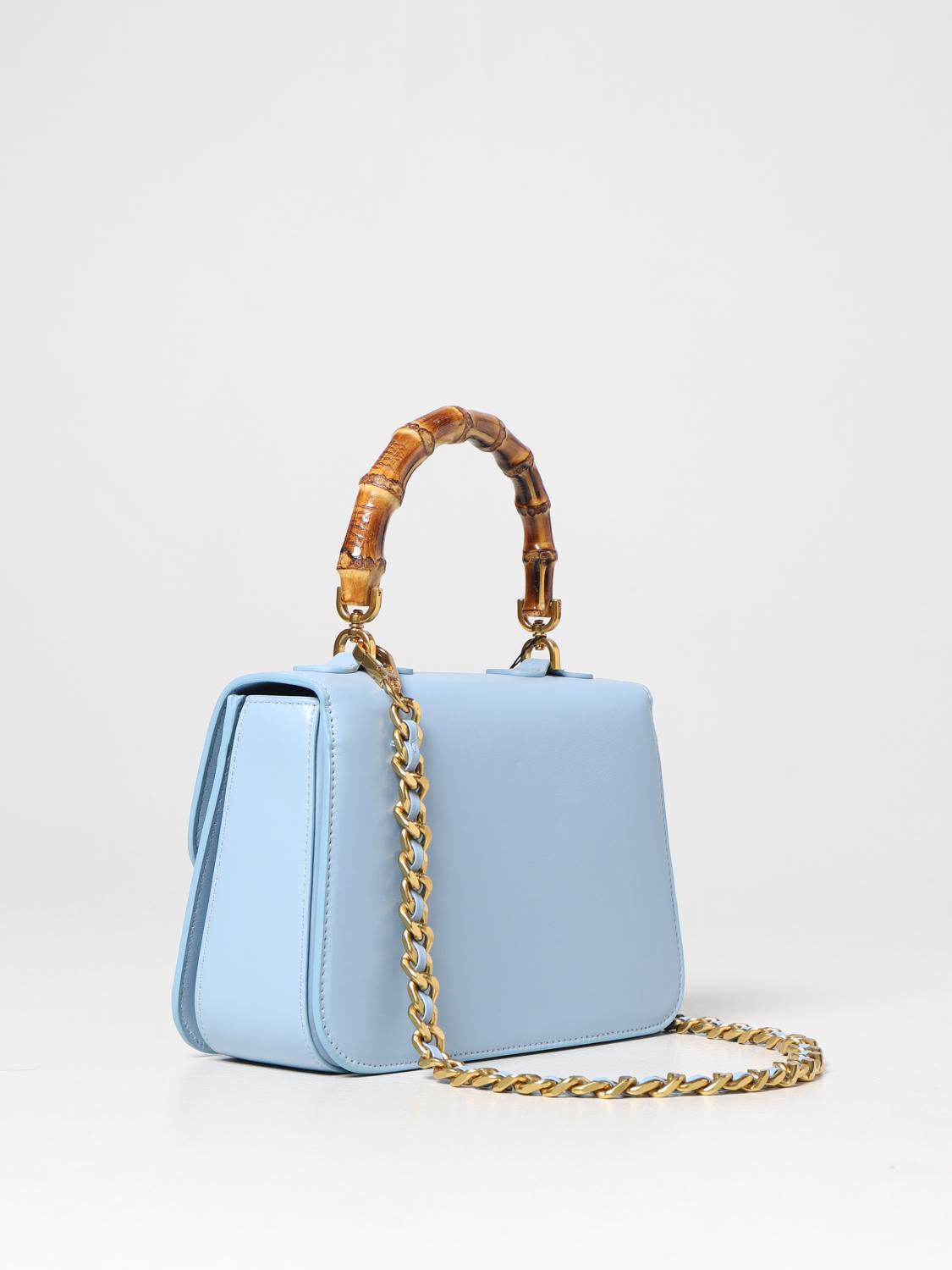 LA CARRIE BORSA A MANO: Borsa Transition La Carrie in pelle, Denim - Img 2