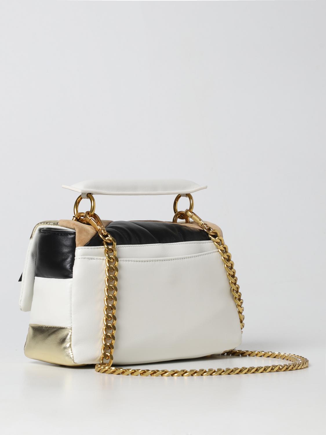 LA CARRIE BORSA A MANO: Borsa Amitola La Carrie in nappa trapuntata, Beige - Img 2