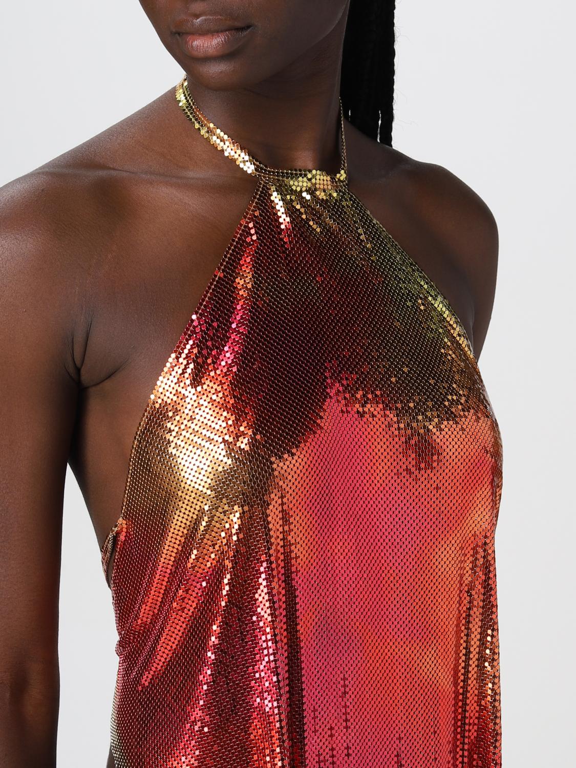 RABANNE TOP: Top Paco Rabanne in jersey stampato, Fantasia - Img 5