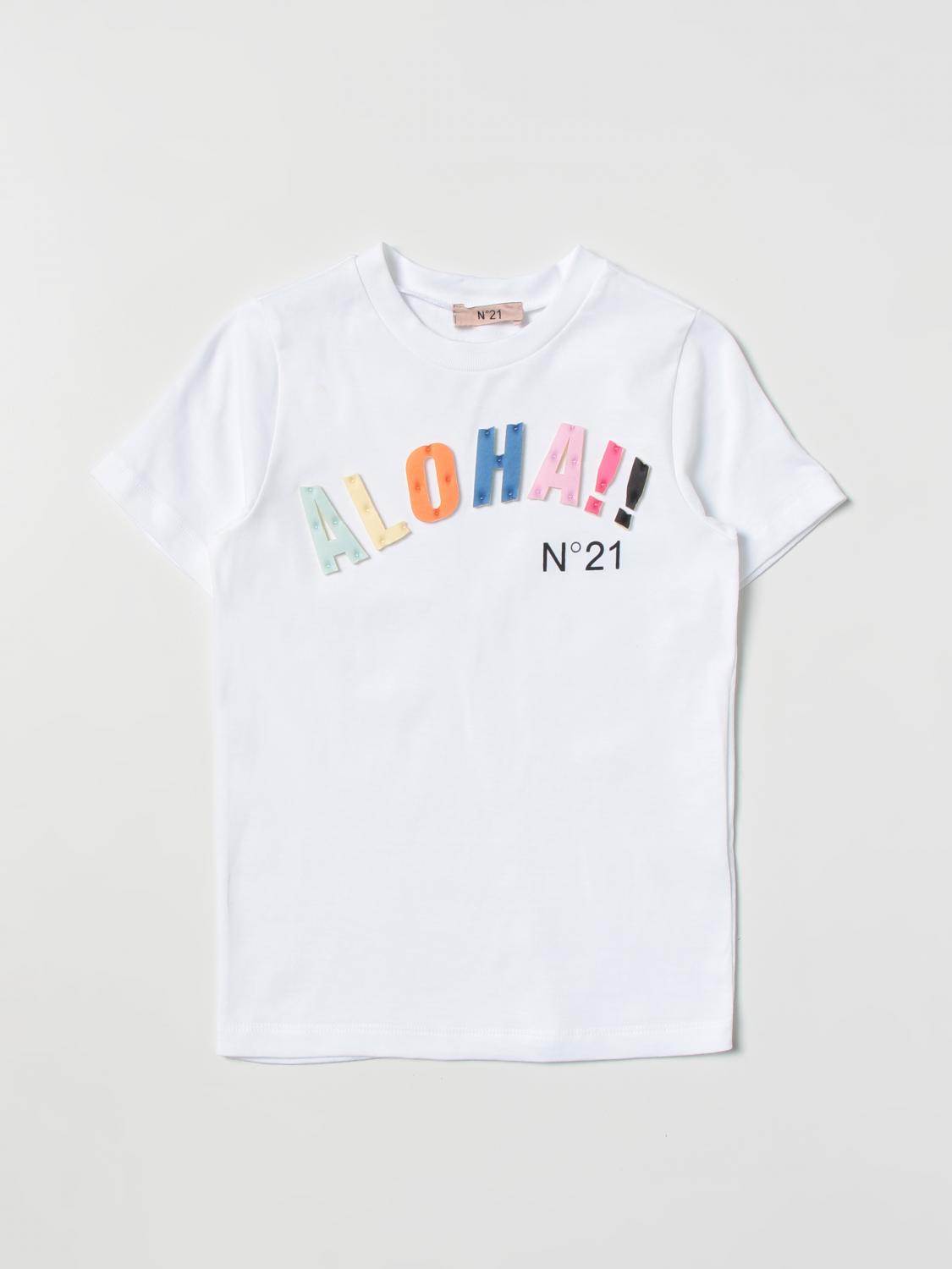 N° 21 T-SHIRT: T-shirt enfant N° 21, Blanc - Img 1