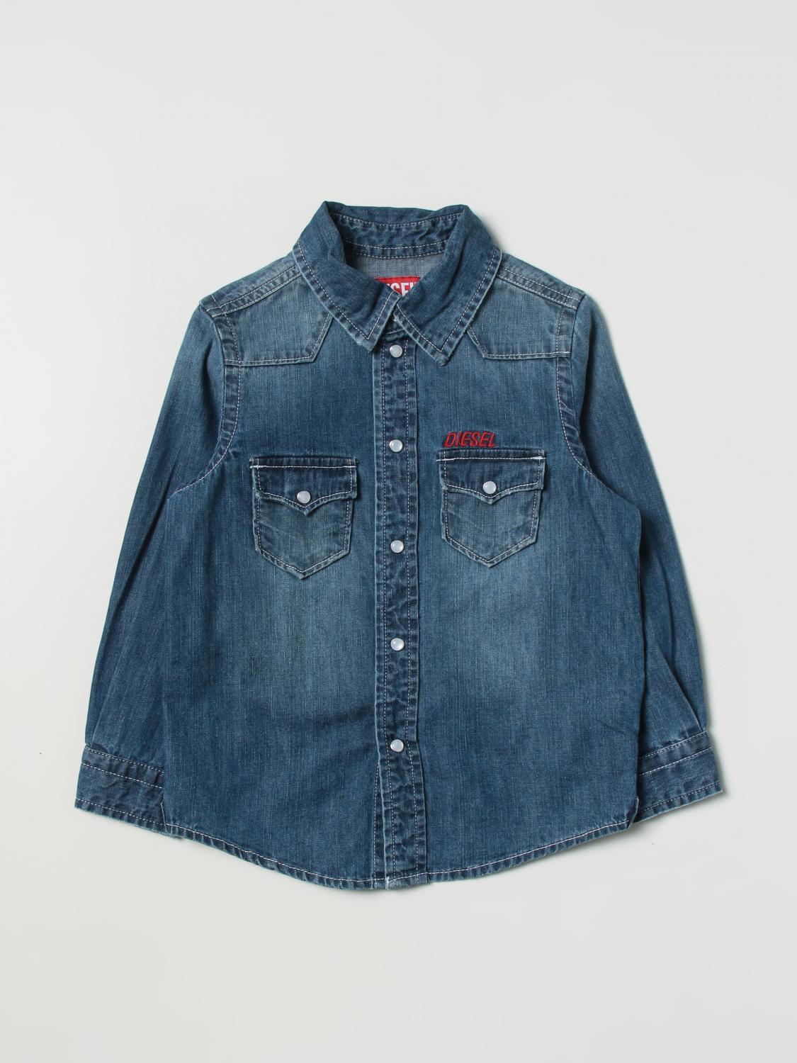 DIESEL CAMISA: Camisa niños Diesel, Denim - Img 1