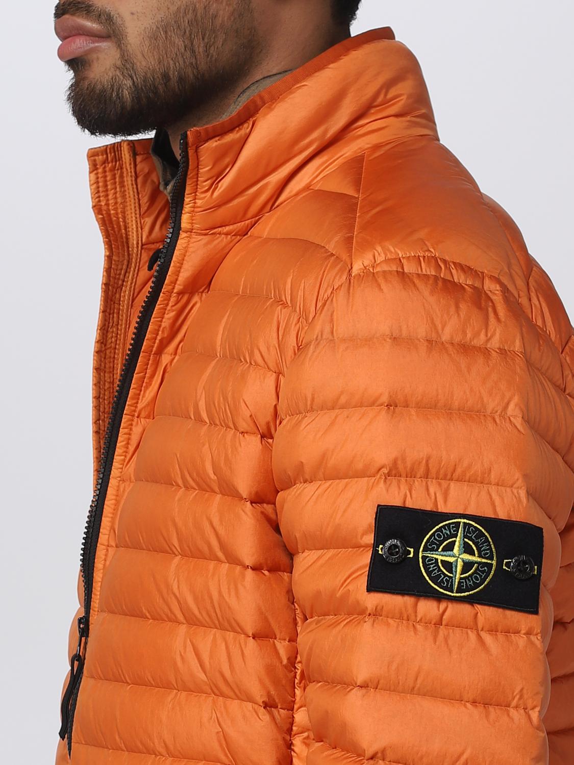 STONE ISLAND КУРТКА: Блейзер Мужское Stone Island, Оранжевый - Img 4