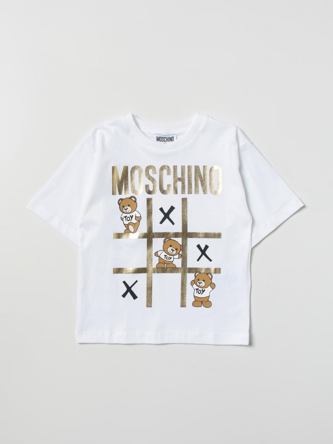 MOSCHINO CAMISETA: Camisetas niños Moschino Kid, Blanco - Img 1
