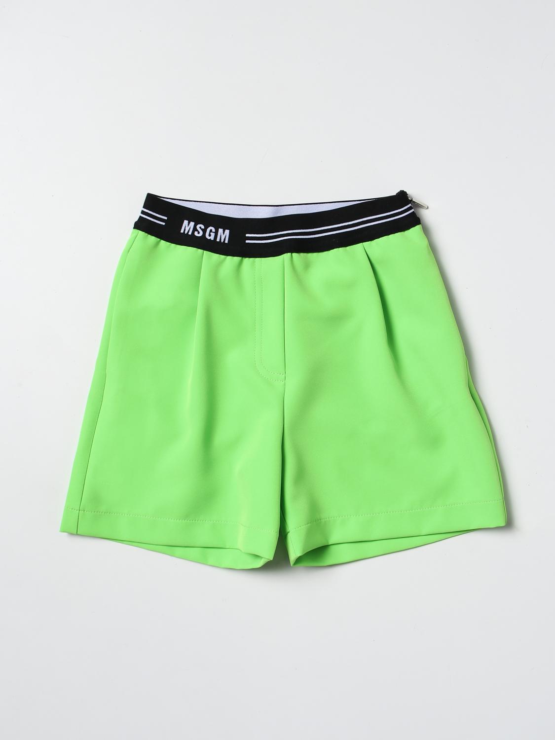 MSGM KIDS SHORTS: Short kids MSGM Kids, Green - Img 1