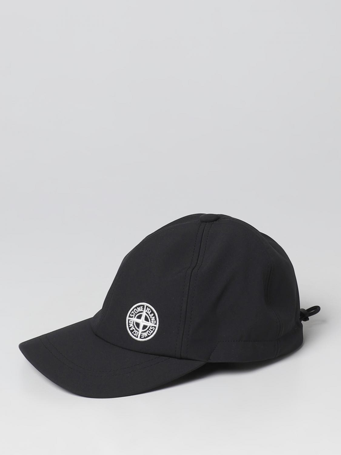 STONE ISLAND CAPPELLO: Cappello Stone Island in tessuto sintetico riciclato, Nero - Img 1