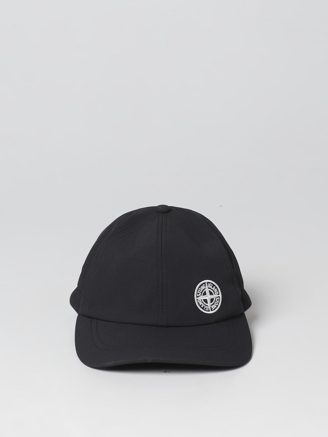 STONE ISLAND CAPPELLO: Cappello Stone Island in tessuto sintetico riciclato, Nero - Img 2