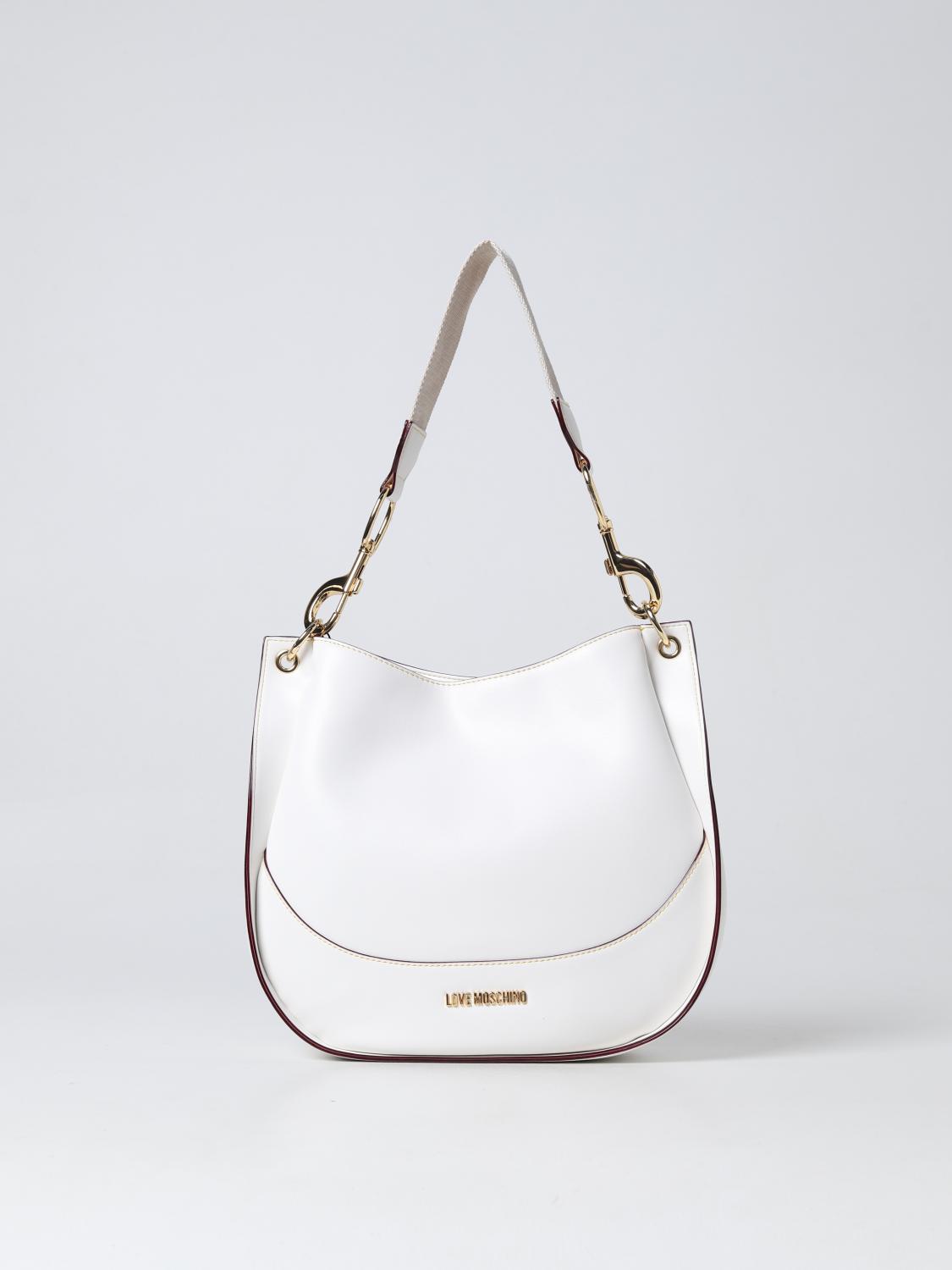 LOVE MOSCHINO: bag in synthetic leather White Love Moschino