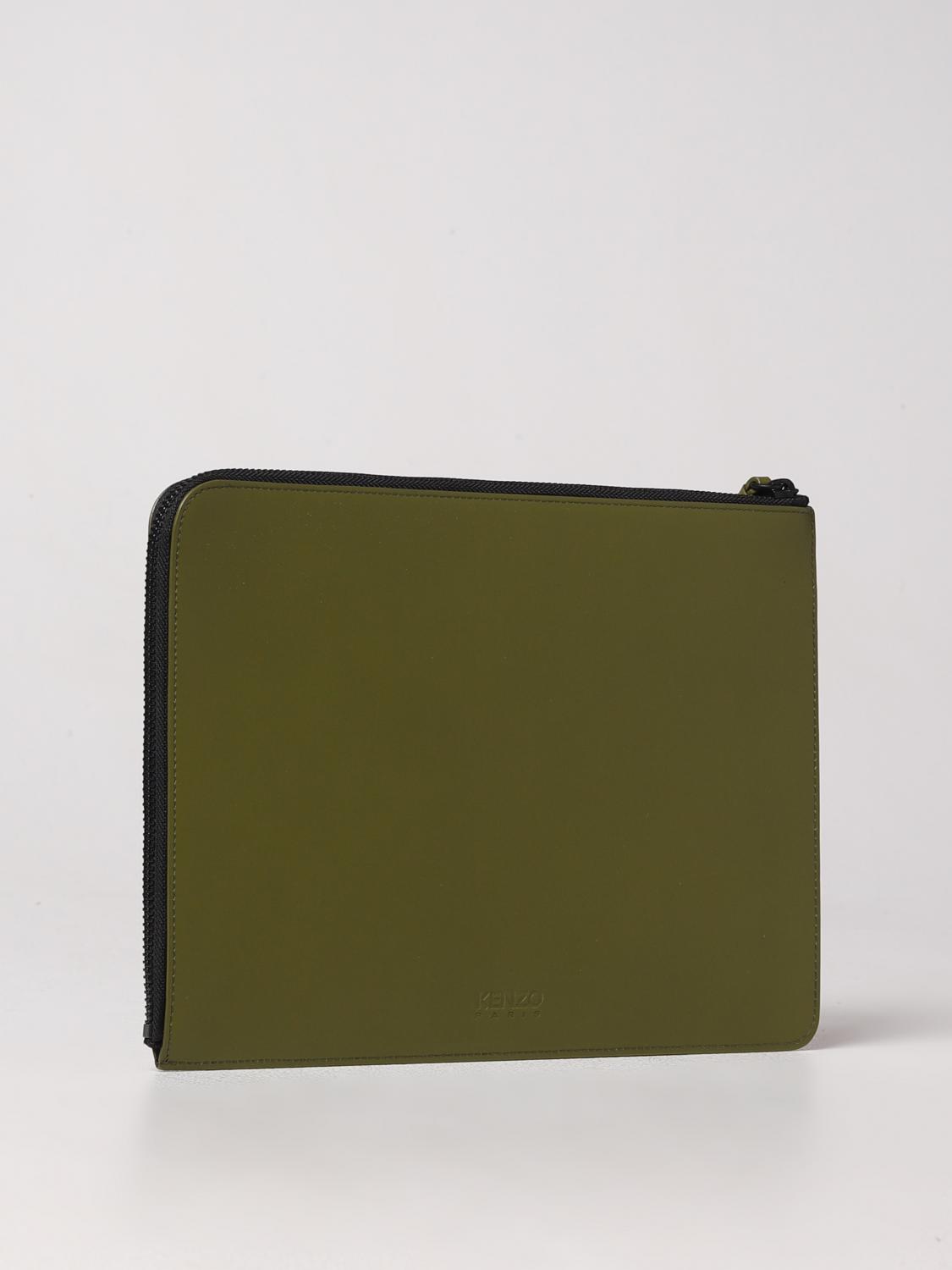 KENZO PORTE-DOCUMENTS: Sac homme Kenzo, Kaki - Img 3