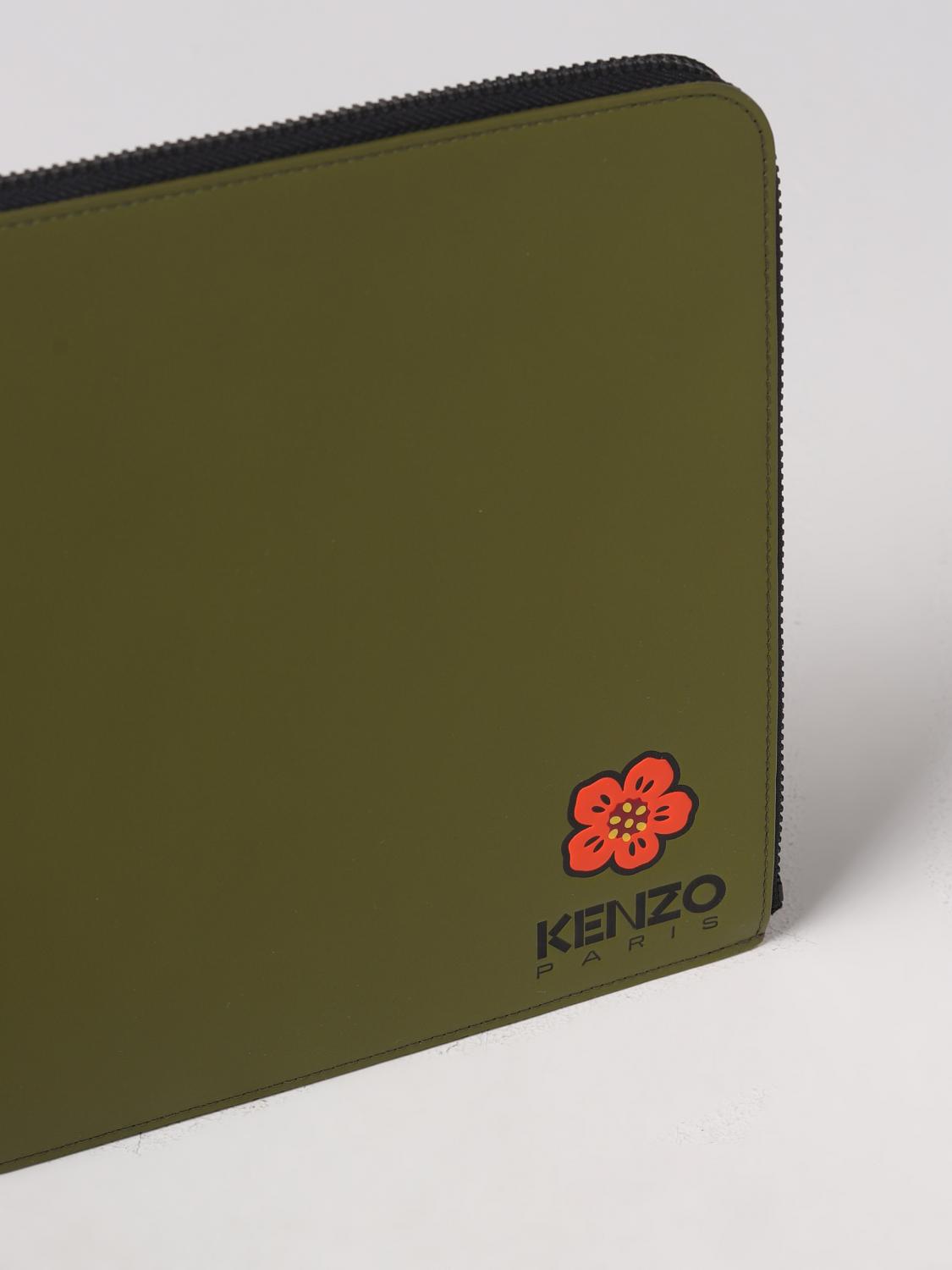 KENZO PORTE-DOCUMENTS: Sac homme Kenzo, Kaki - Img 4