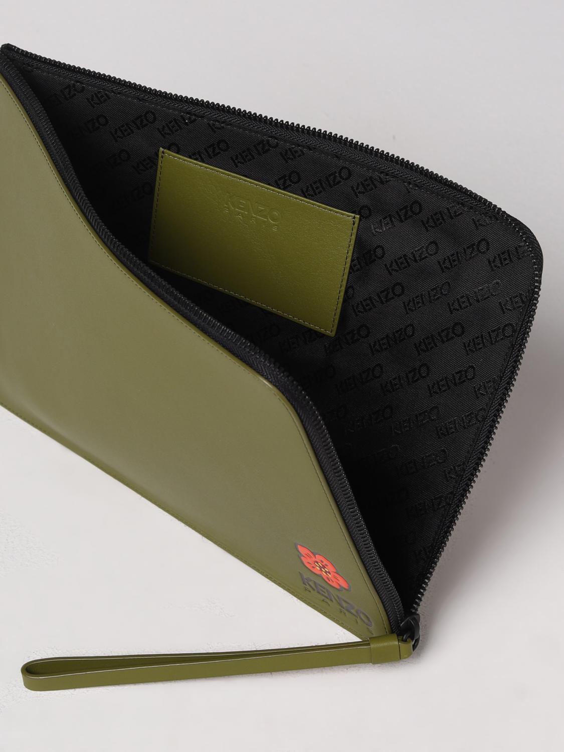KENZO PORTE-DOCUMENTS: Sac homme Kenzo, Kaki - Img 5