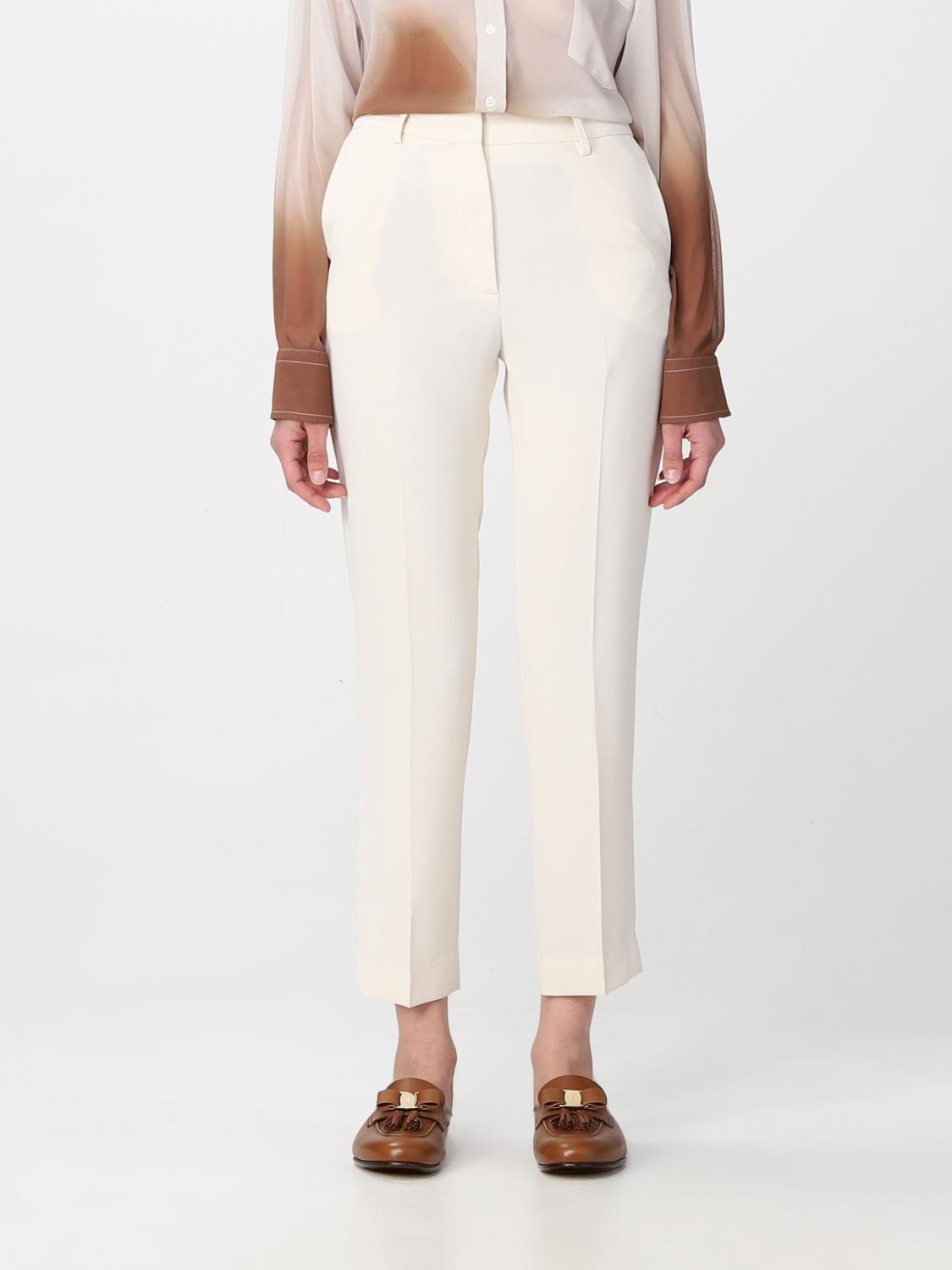 SEE BY CHLOÉ: See by Chloé pants in synthetic fabric - Ivory