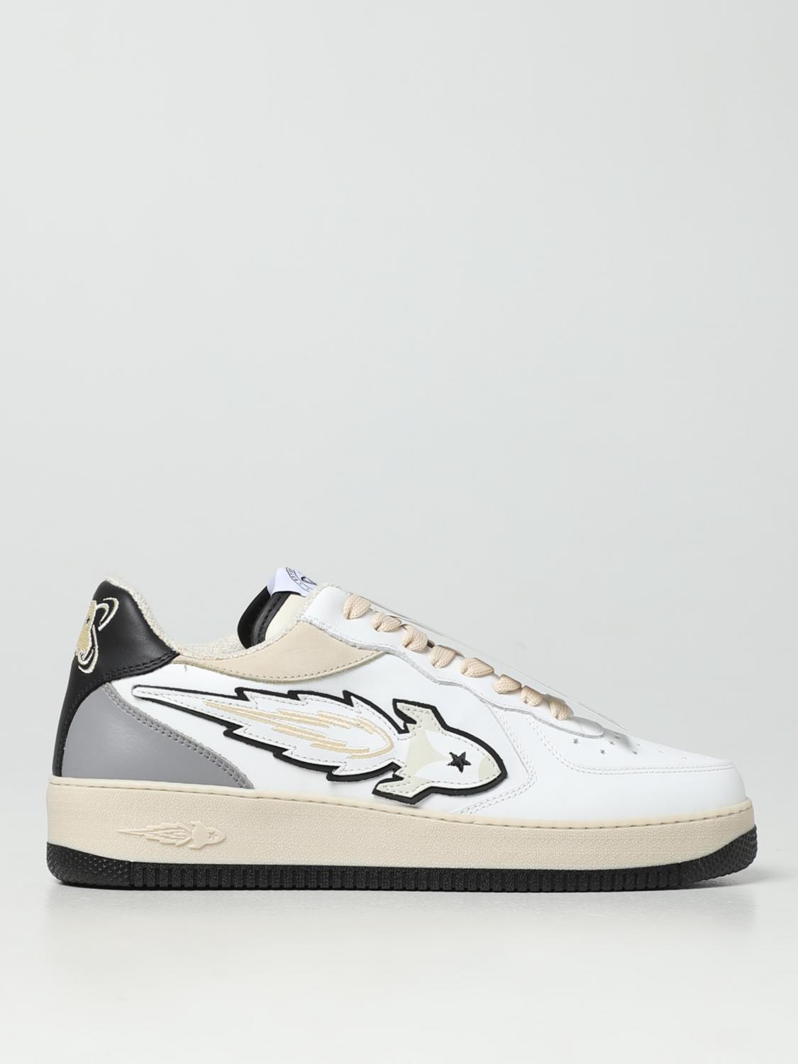 ENTERPRISE JAPAN SNEAKERS: Sneakers Rocket Enterprise Japan in pelle, Bianco - Img 1