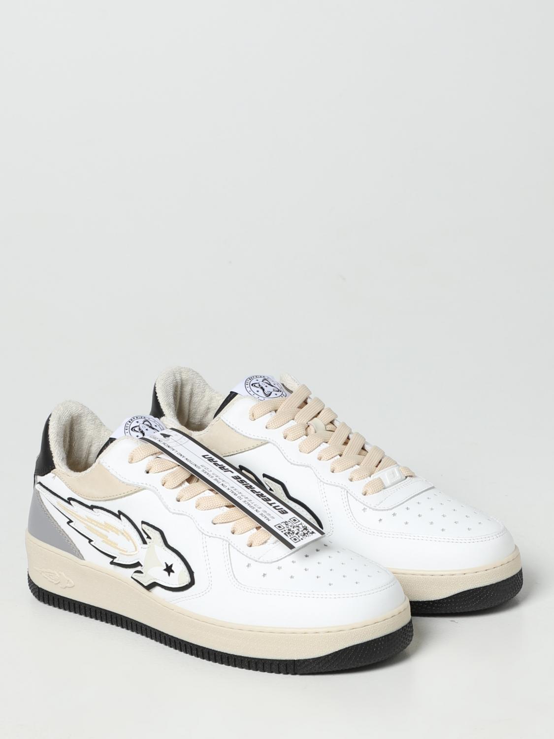 ENTERPRISE JAPAN SNEAKERS: Sneakers Rocket Enterprise Japan in pelle, Bianco - Img 2
