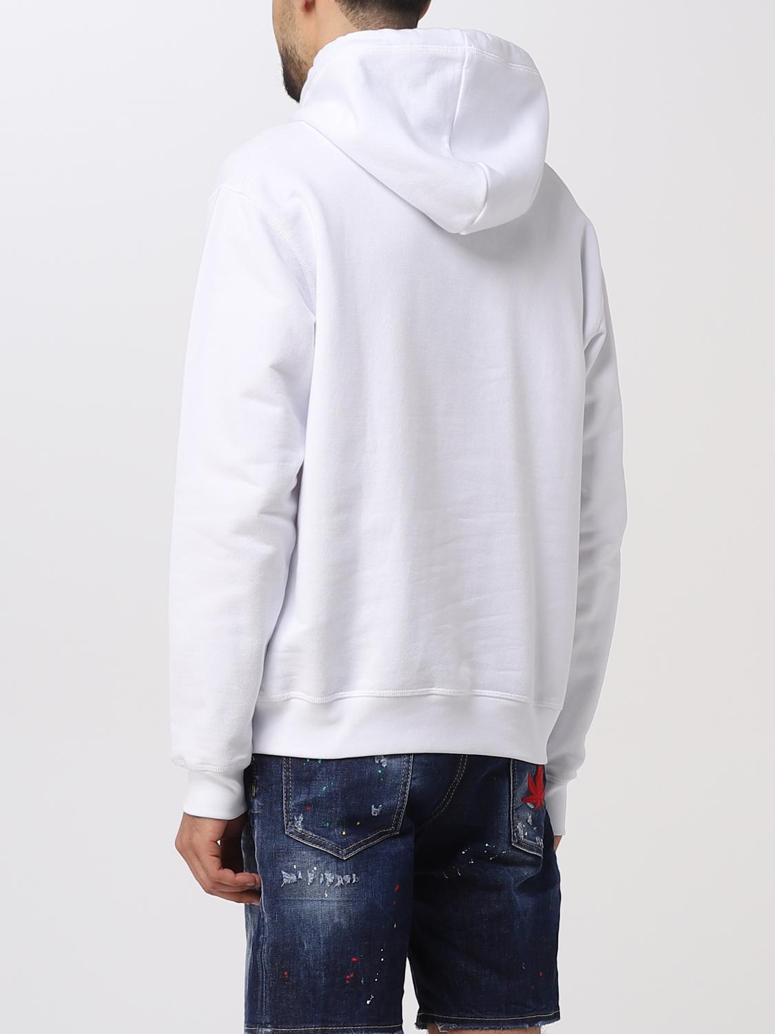 DSQUARED2 SWEATSHIRT: Dsquared2 sweatshirt in cotton, White - Img 3