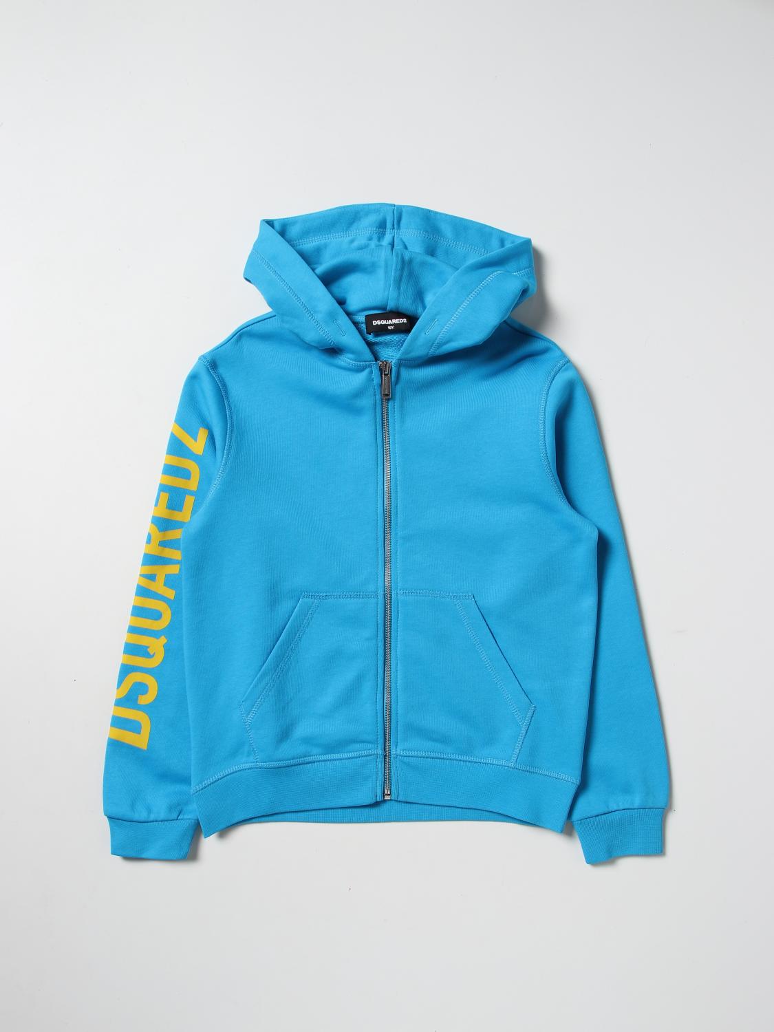 DSQUARED2 PULL: Pull enfant Dsquared2 Junior, Bleu Azur - Img 1
