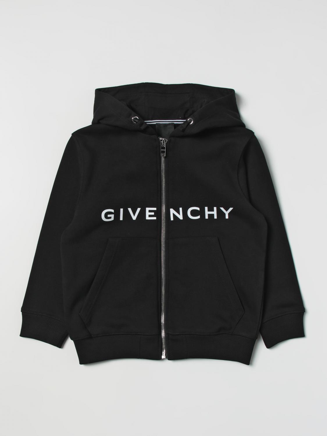 GIVENCHY SWEATER: Givenchy zip sweatshirt, Black - Img 1