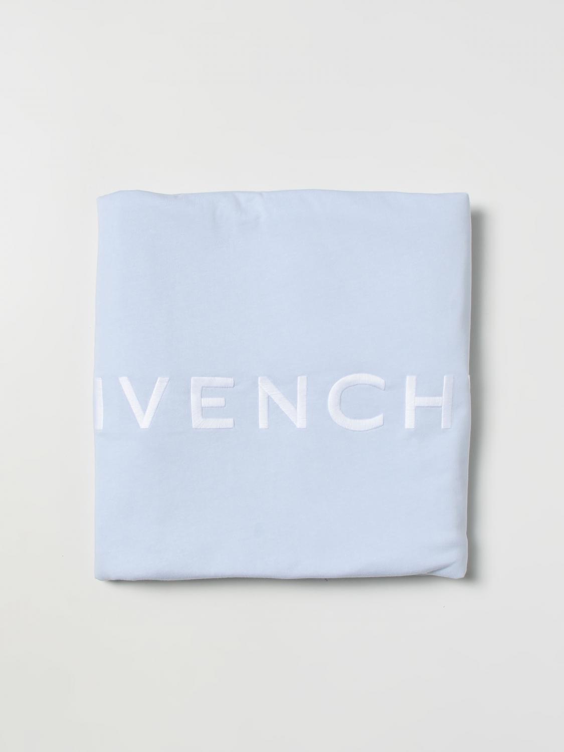 GIVENCHY BLANKET: Givenchy blanket in cotton, Blue - Img 1