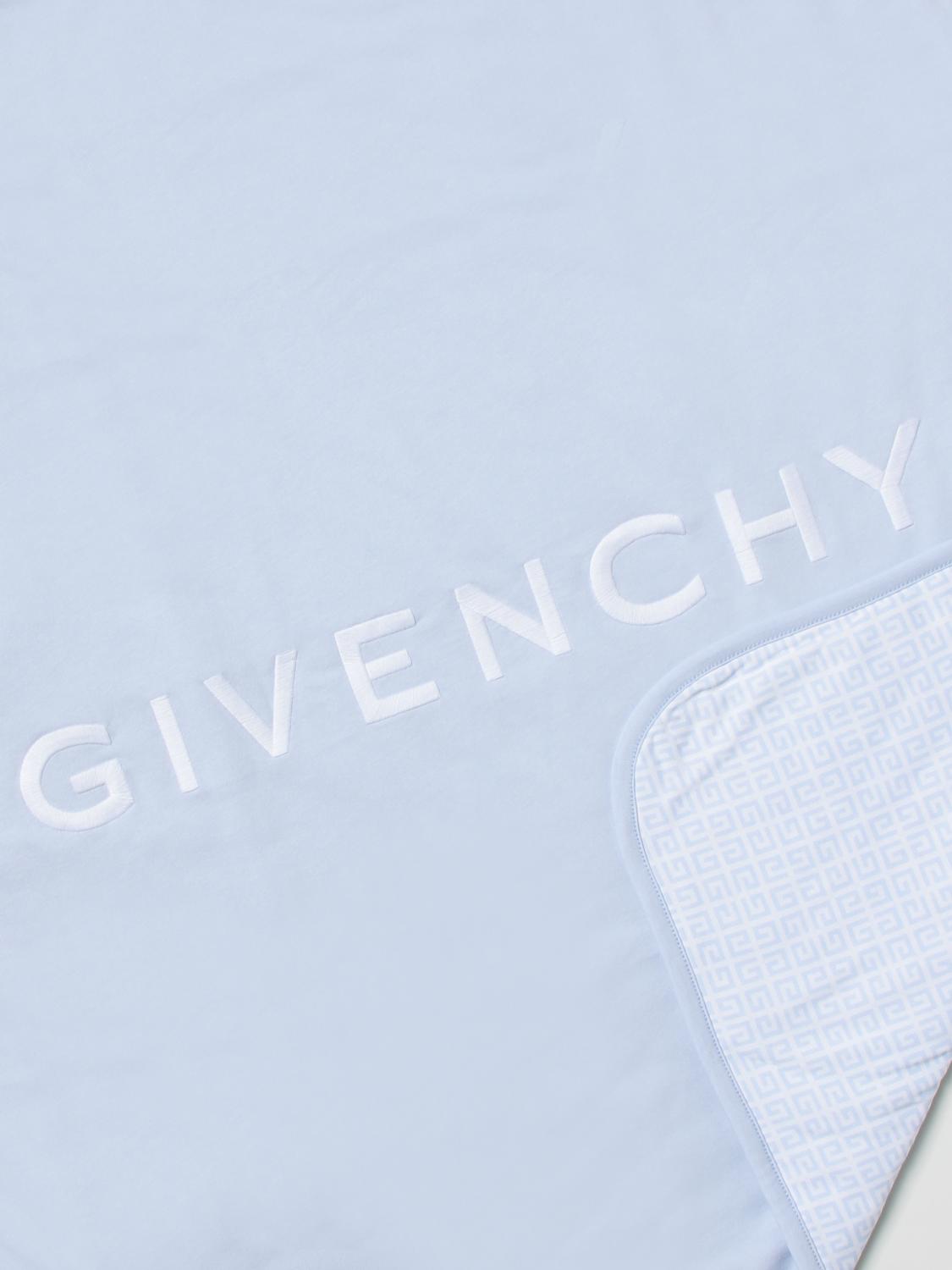 GIVENCHY BLANKET: Givenchy blanket in cotton, Blue - Img 2