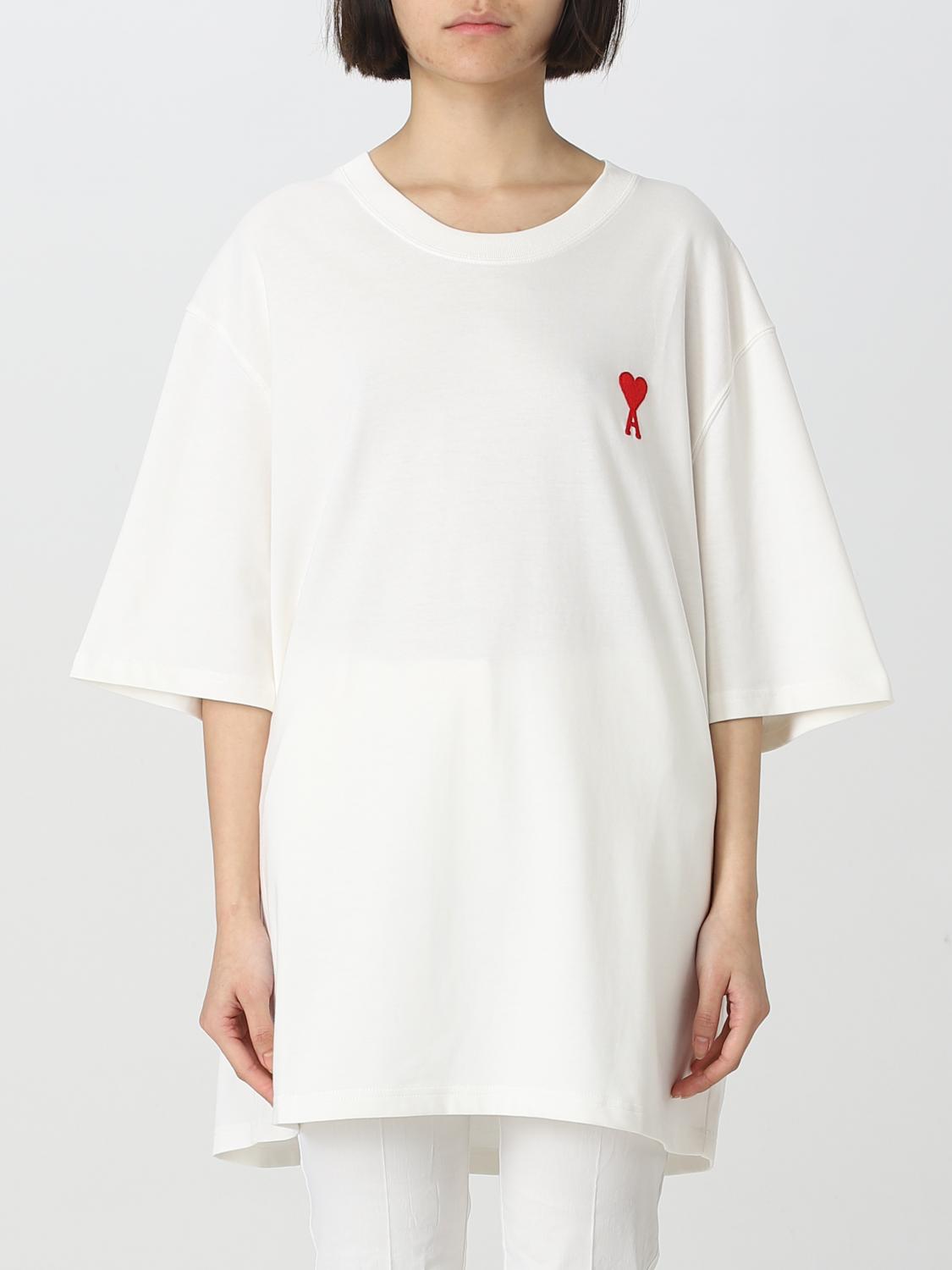 AMI PARIS CAMISETA: Top mujer Ami Paris, Beige - Img 1