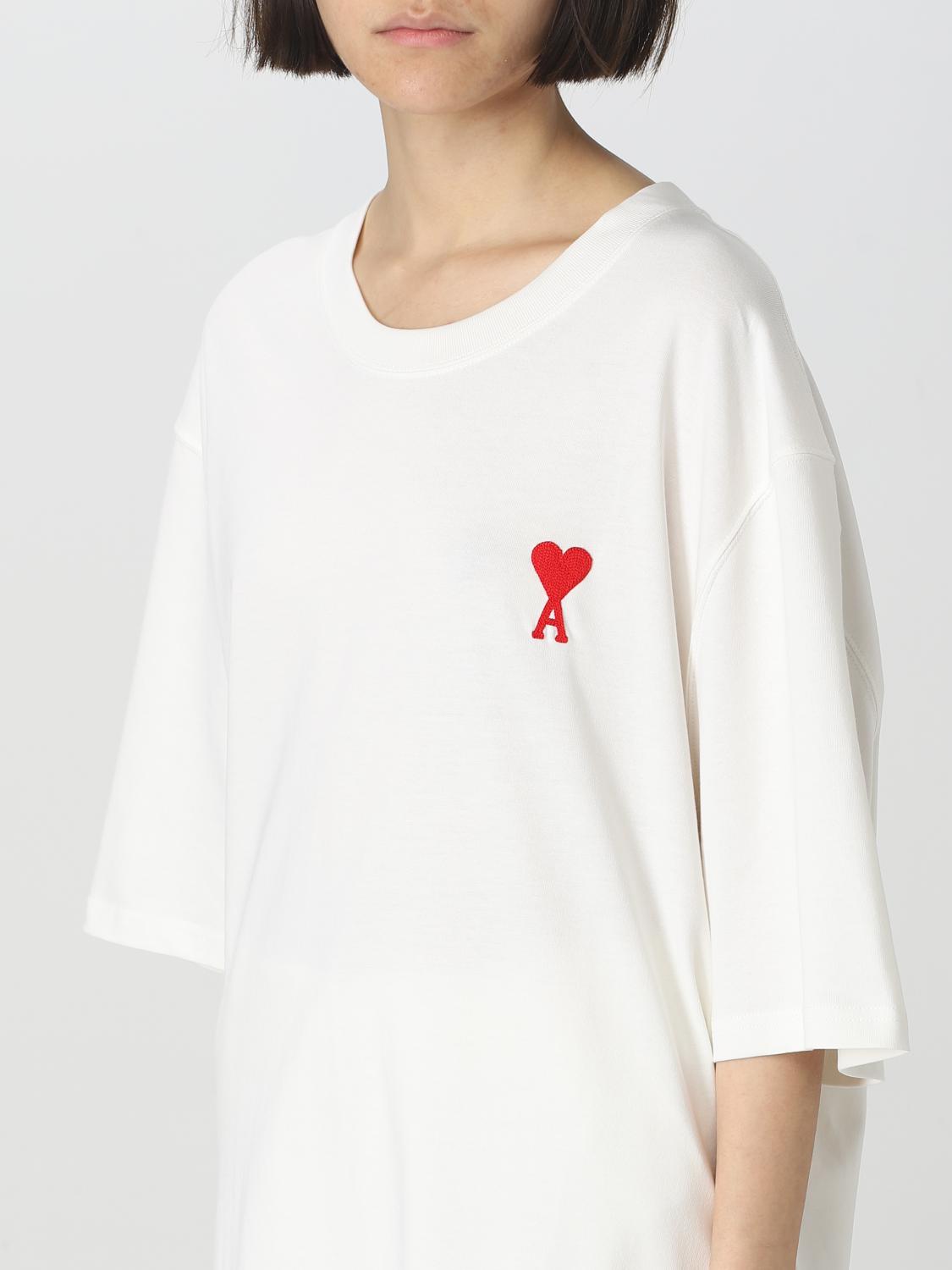 AMI PARIS CAMISETA: Top mujer Ami Paris, Beige - Img 3