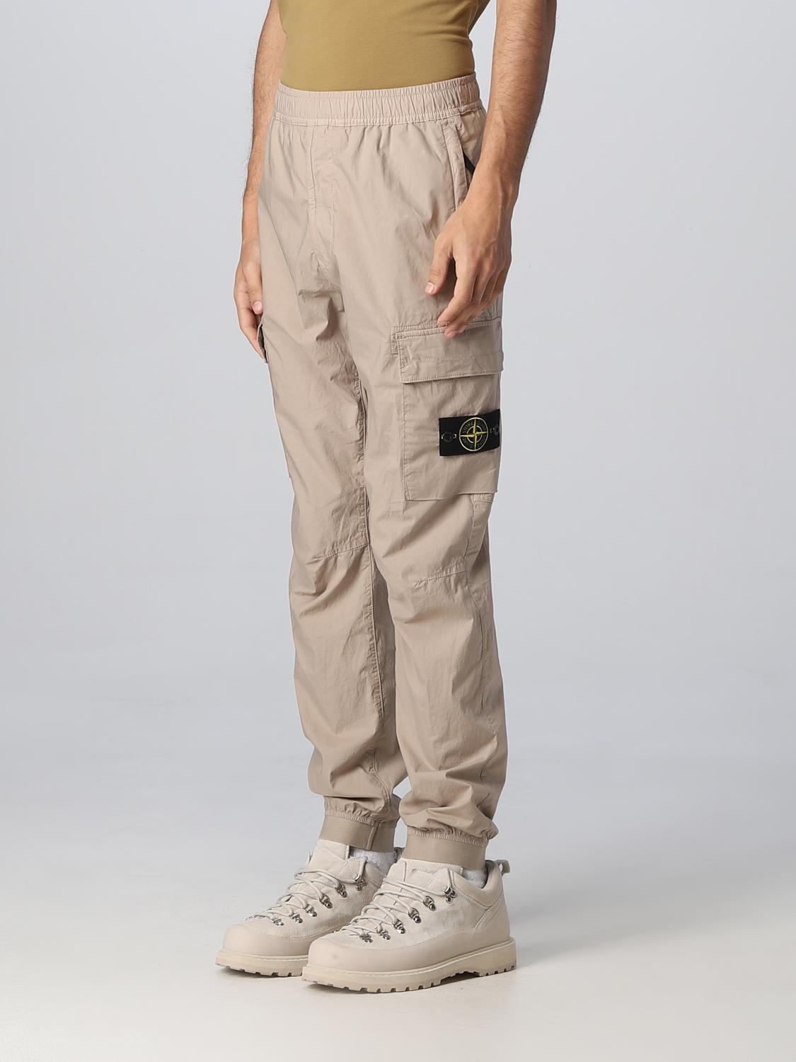 Stone Island Pants men - Dove Grey | 101531303 | GIGLIO.COM