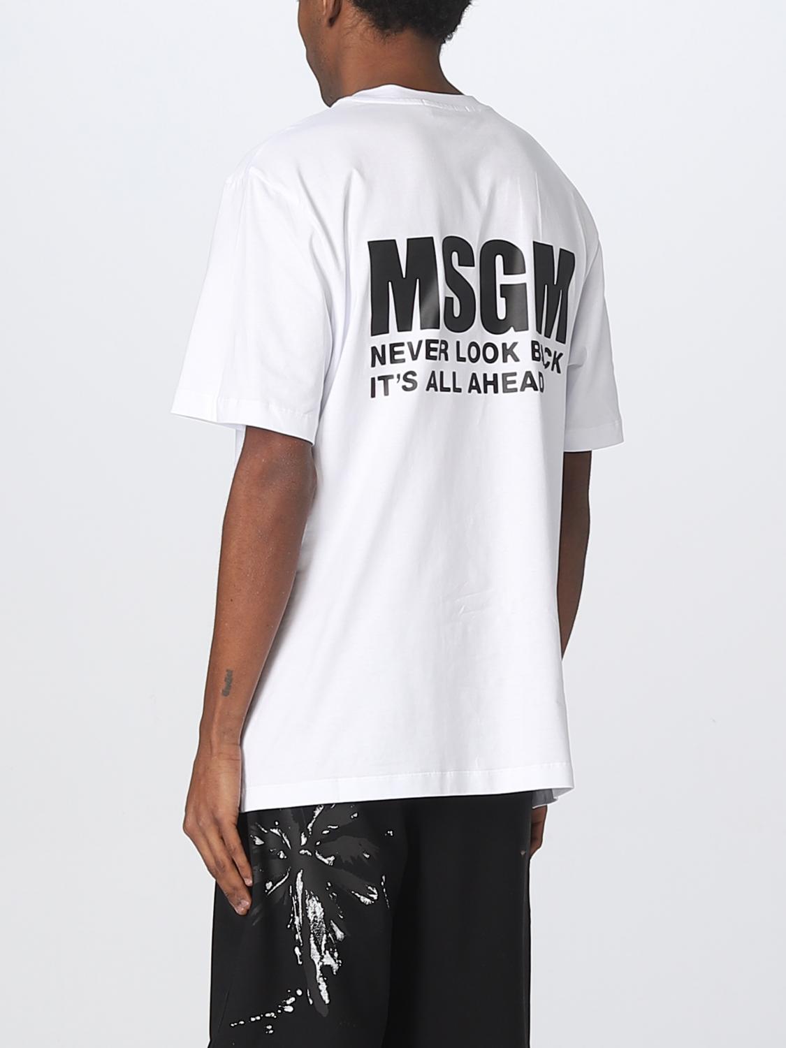 MSGM T-SHIRT: MSGM cotton t-shirt, White - Img 2