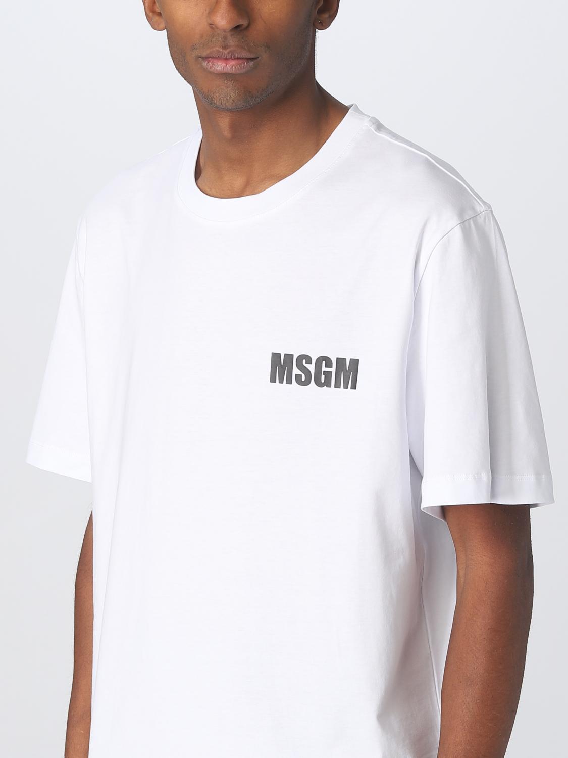 MSGM T-SHIRT: MSGM cotton t-shirt, White - Img 3