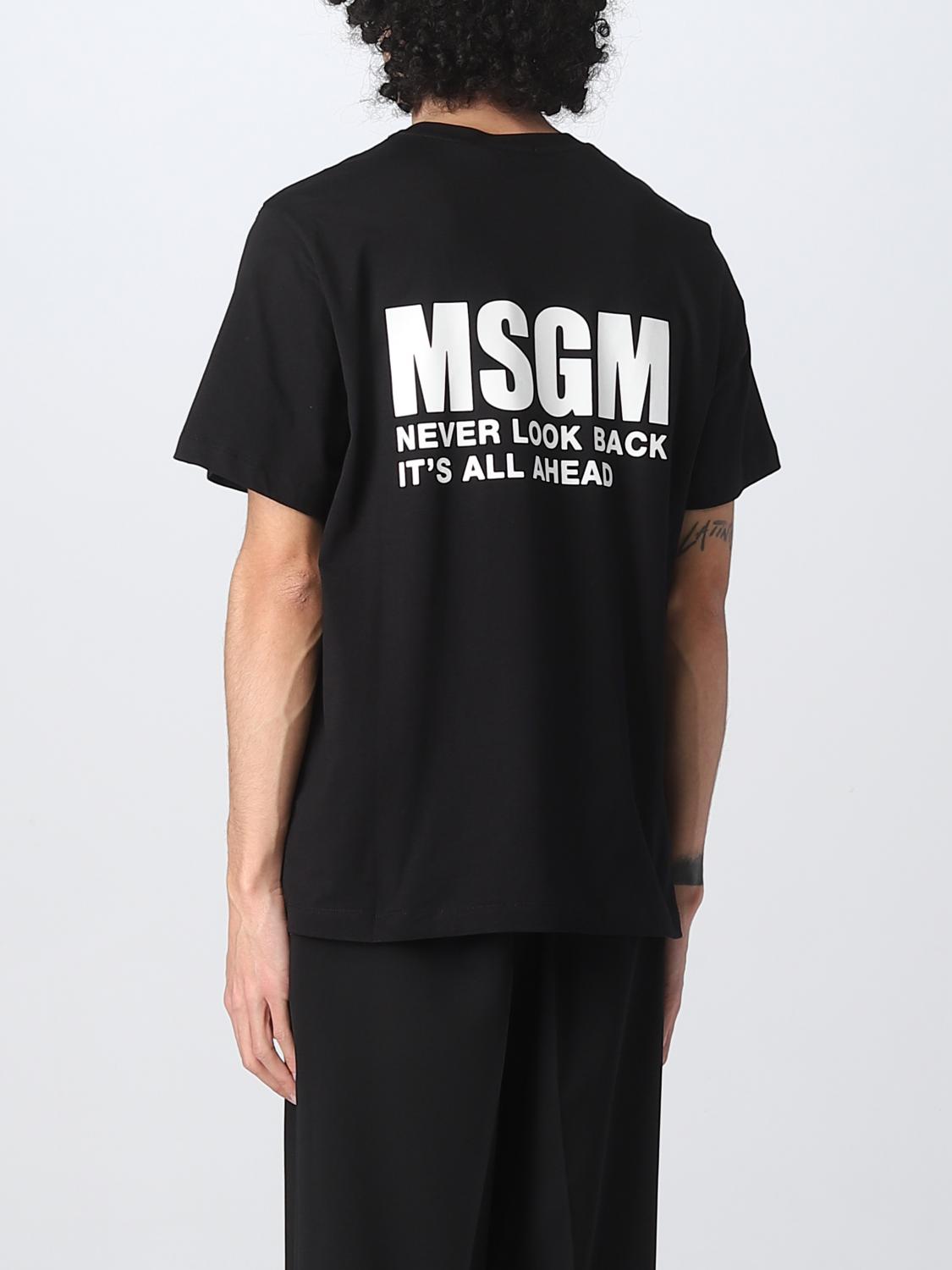 MSGM T-SHIRT: MSGM cotton t-shirt, Black - Img 3