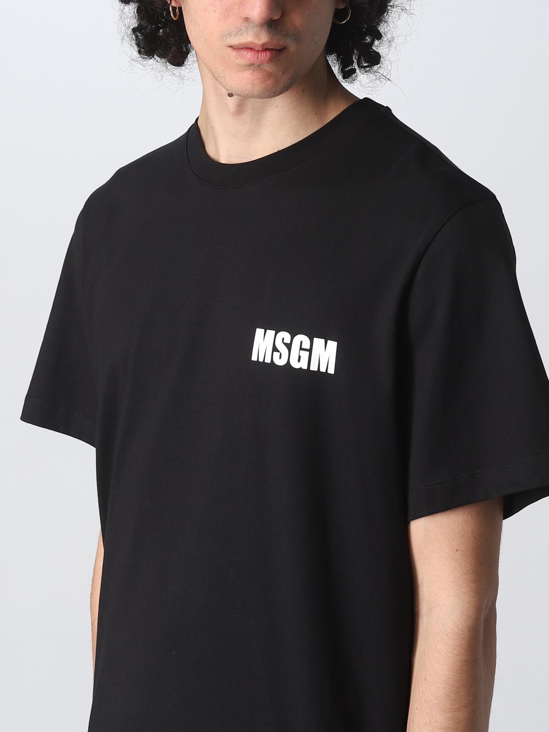 MSGM T-SHIRT: MSGM cotton t-shirt, Black - Img 4