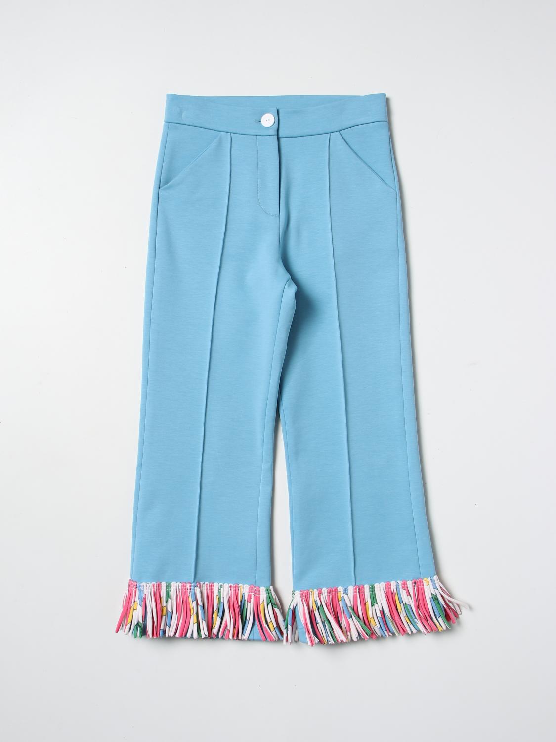PUCCI PANTALONES: Pantalón niños Pucci Junior, Azul Claro - Img 1