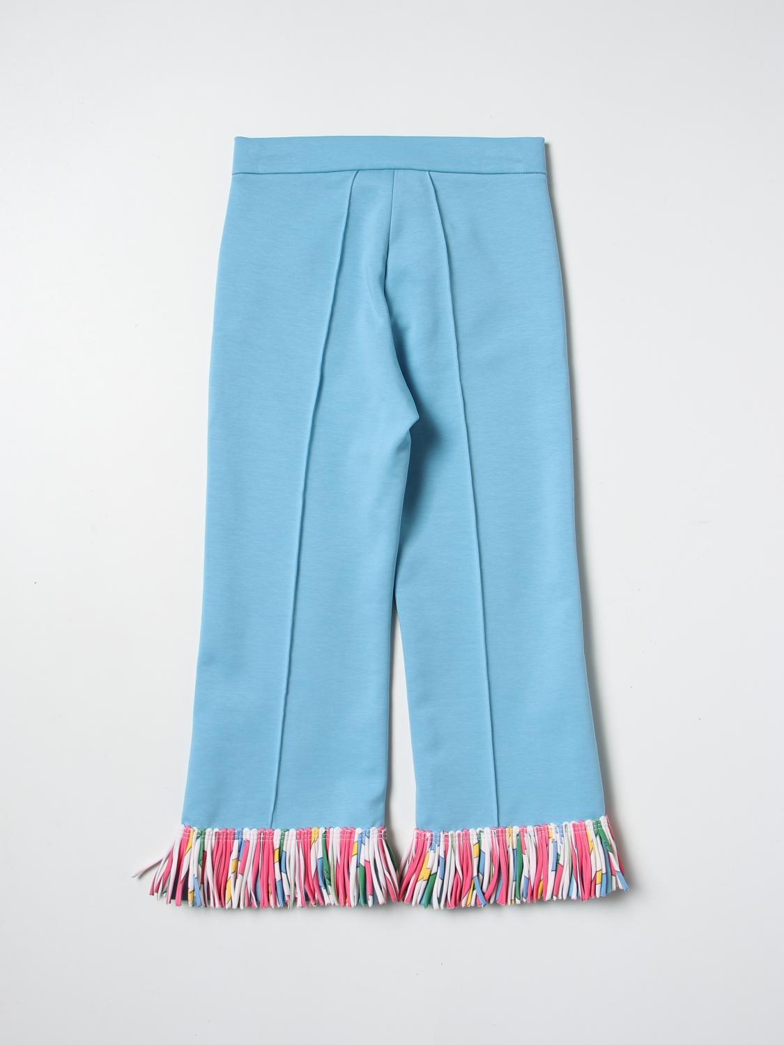 PUCCI PANTALONES: Pantalón niños Pucci Junior, Azul Claro - Img 2