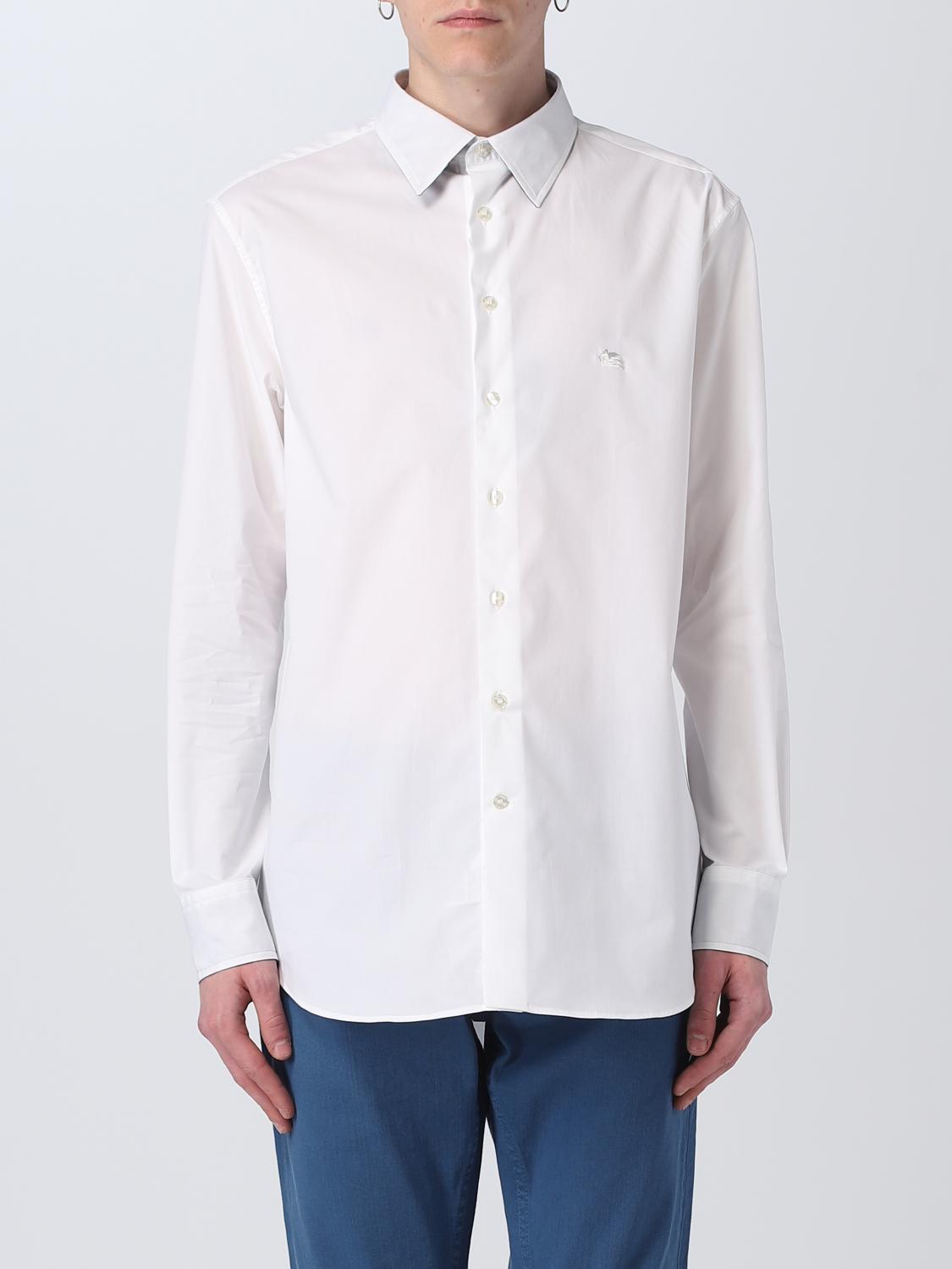 ETRO CAMICIA: Camicia Etro in cotone stretch, Bianco - Img 1