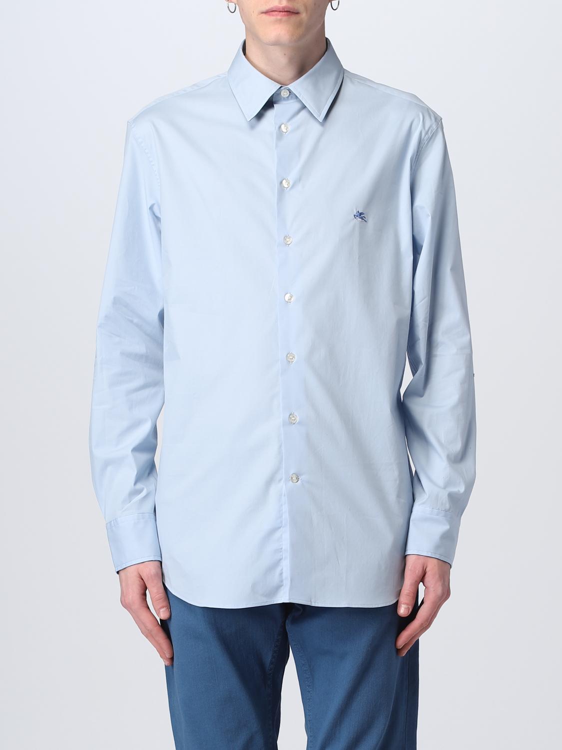 ETRO HEMD: Hemd herren Etro, Hellblau - Img 1