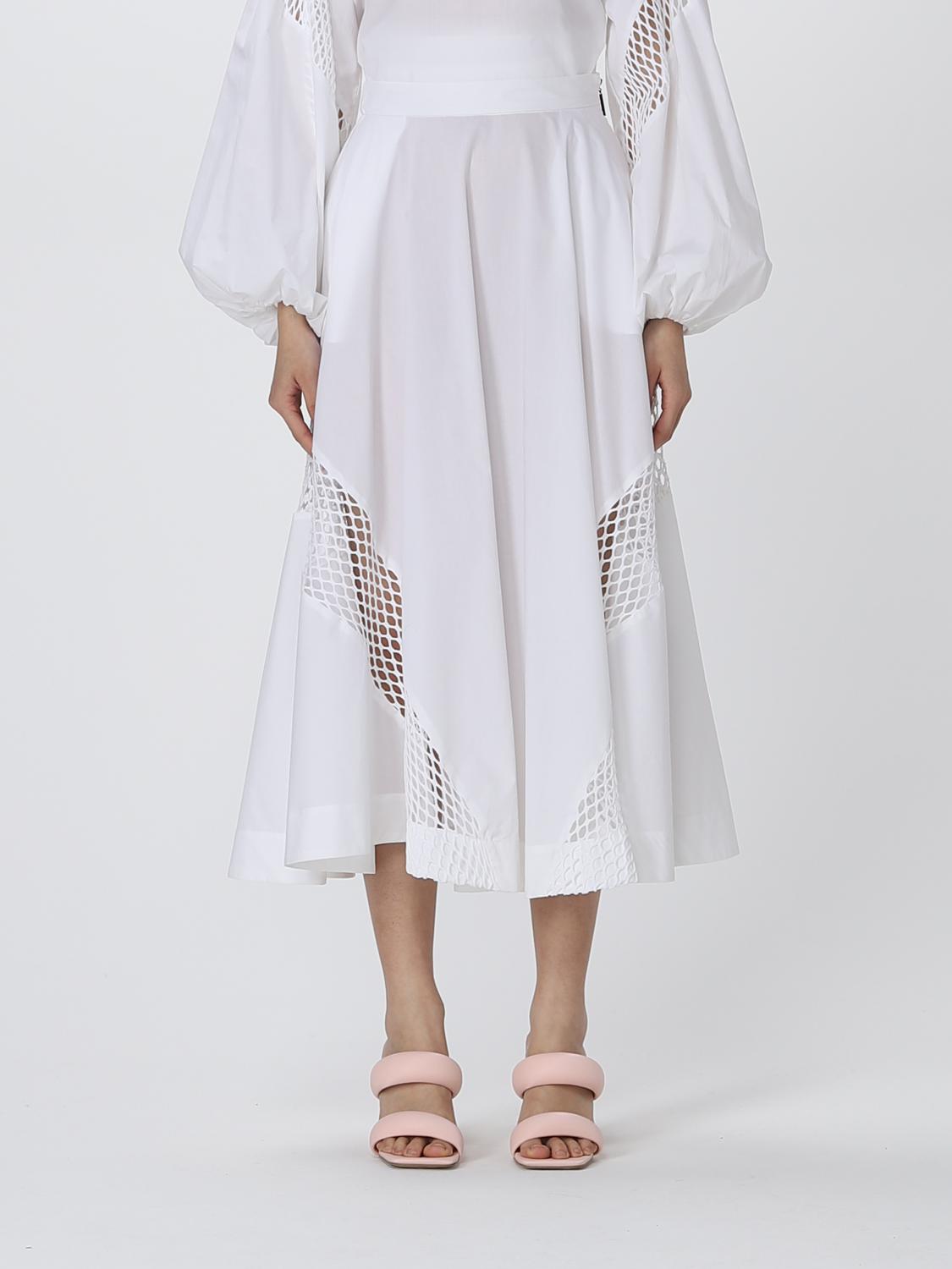 MSGM FALDA: Falda mujer MSGM, Blanco - Img 1